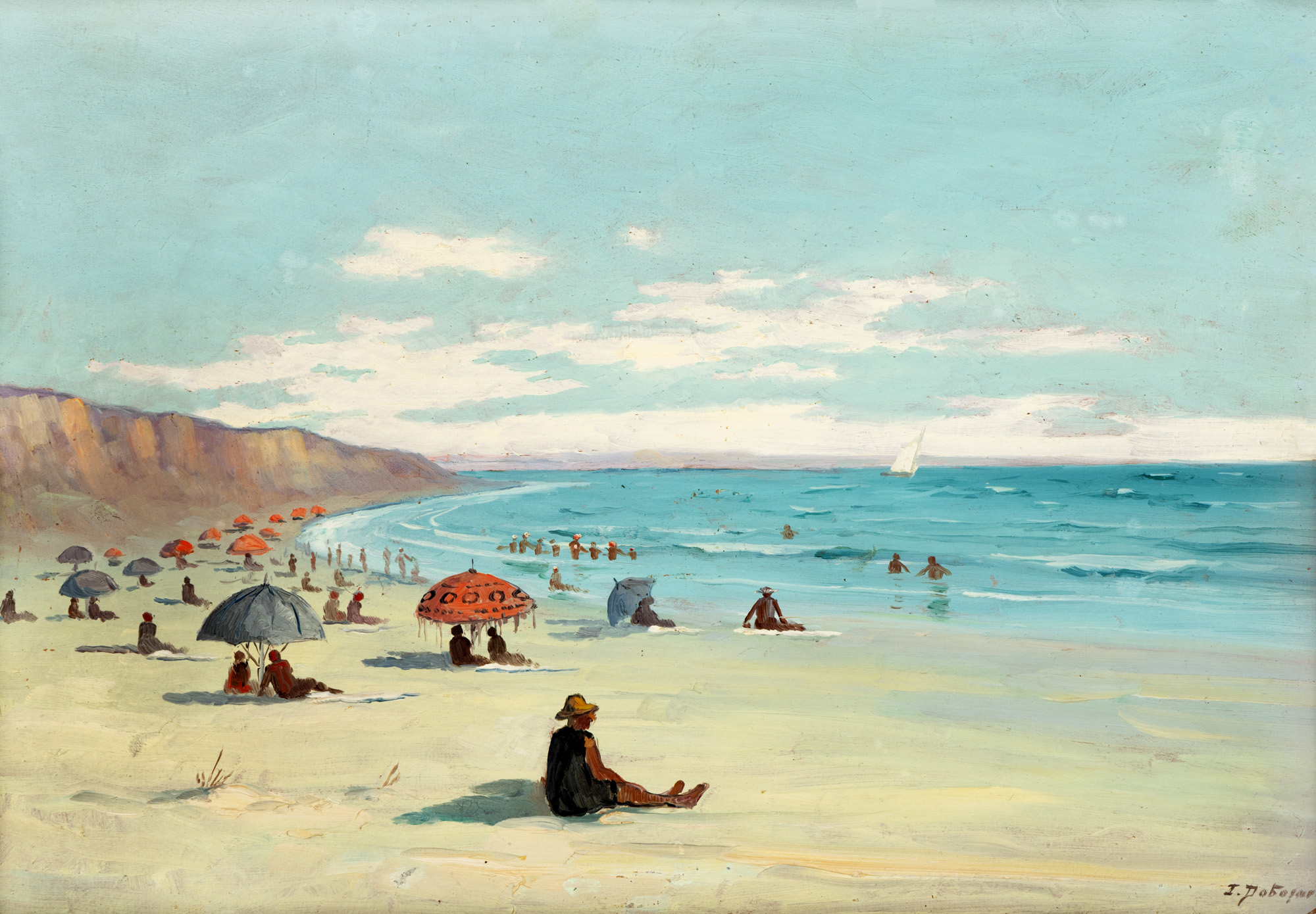 La plajă