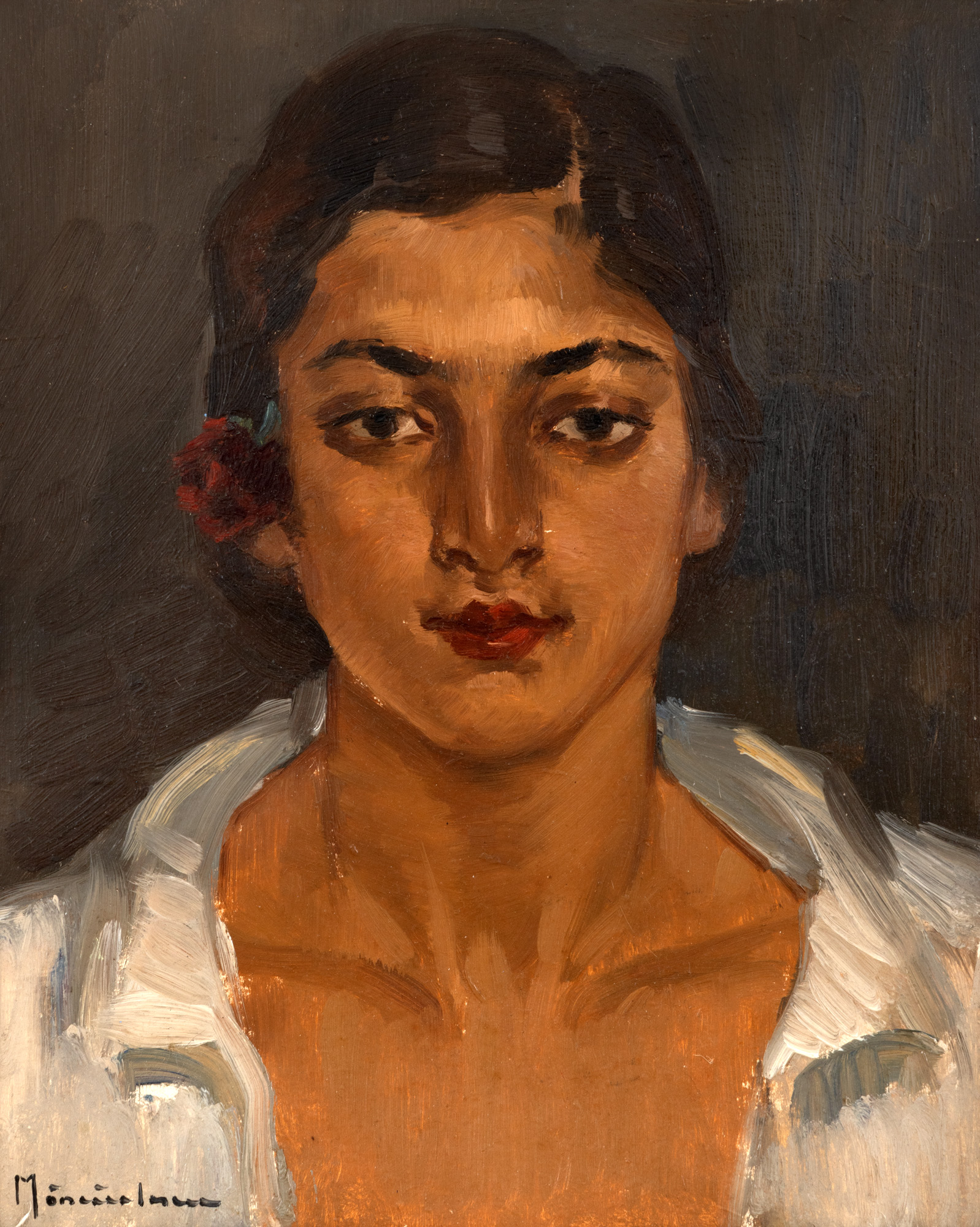 Girl with a Flower in Her Hair