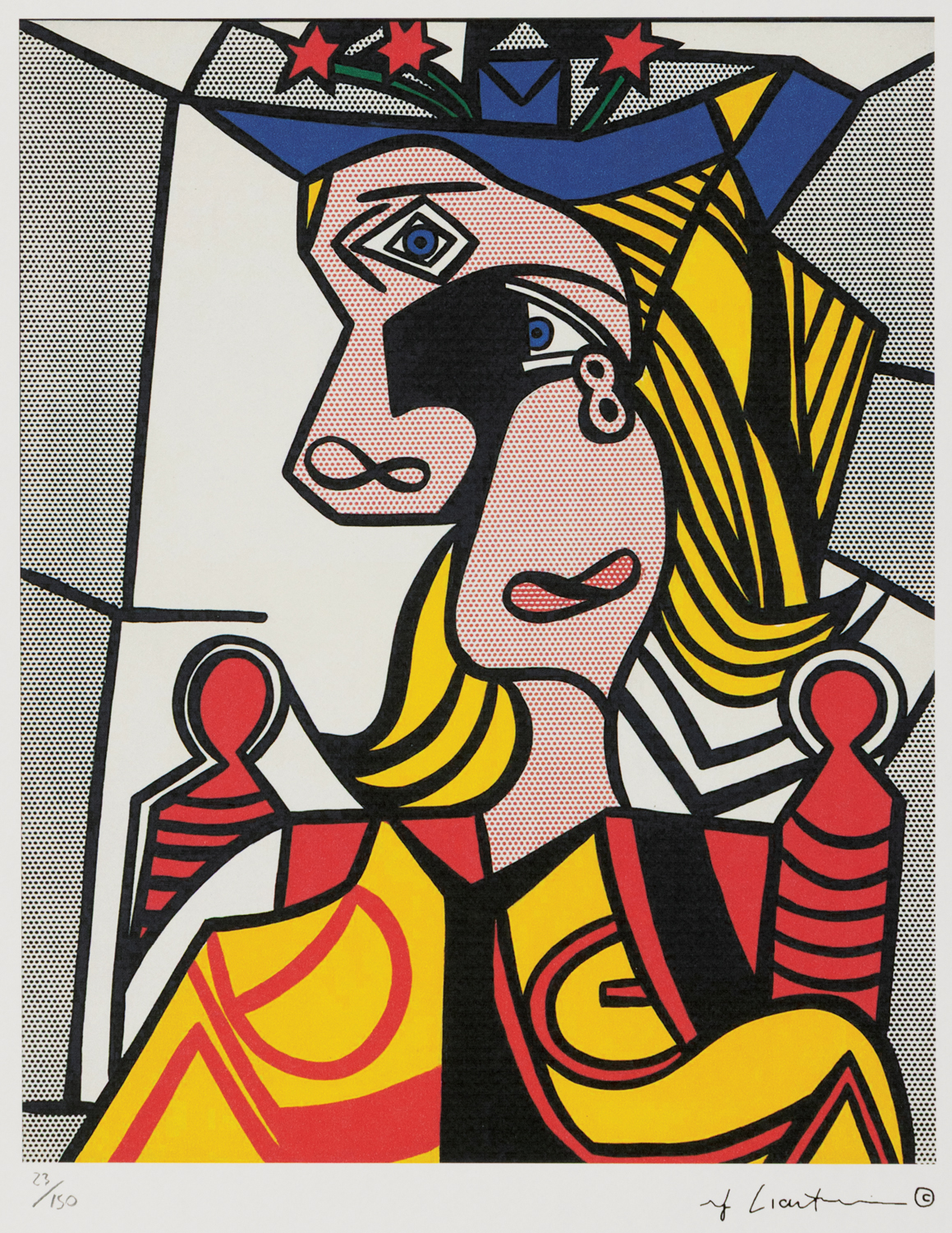 Woman with a Floral Hat