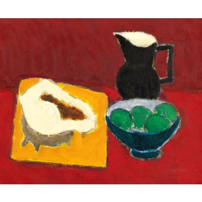 Still Life with Shell and Green Apples