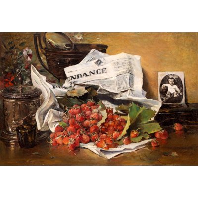 Natură statică cu căpșuni