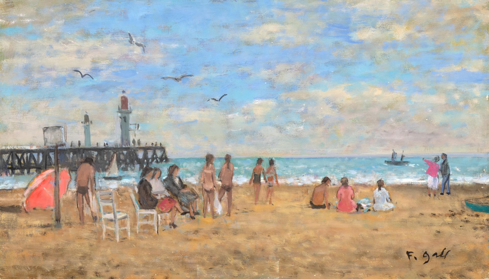 Plajă la Trouville