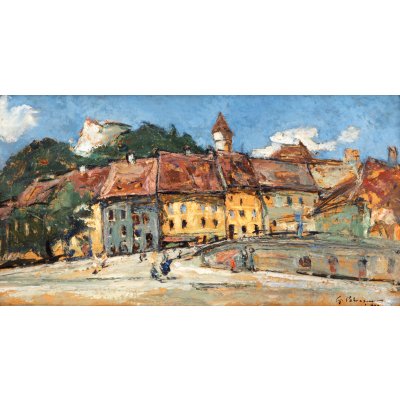 Piațetă în Sighișoara (Markplatz)