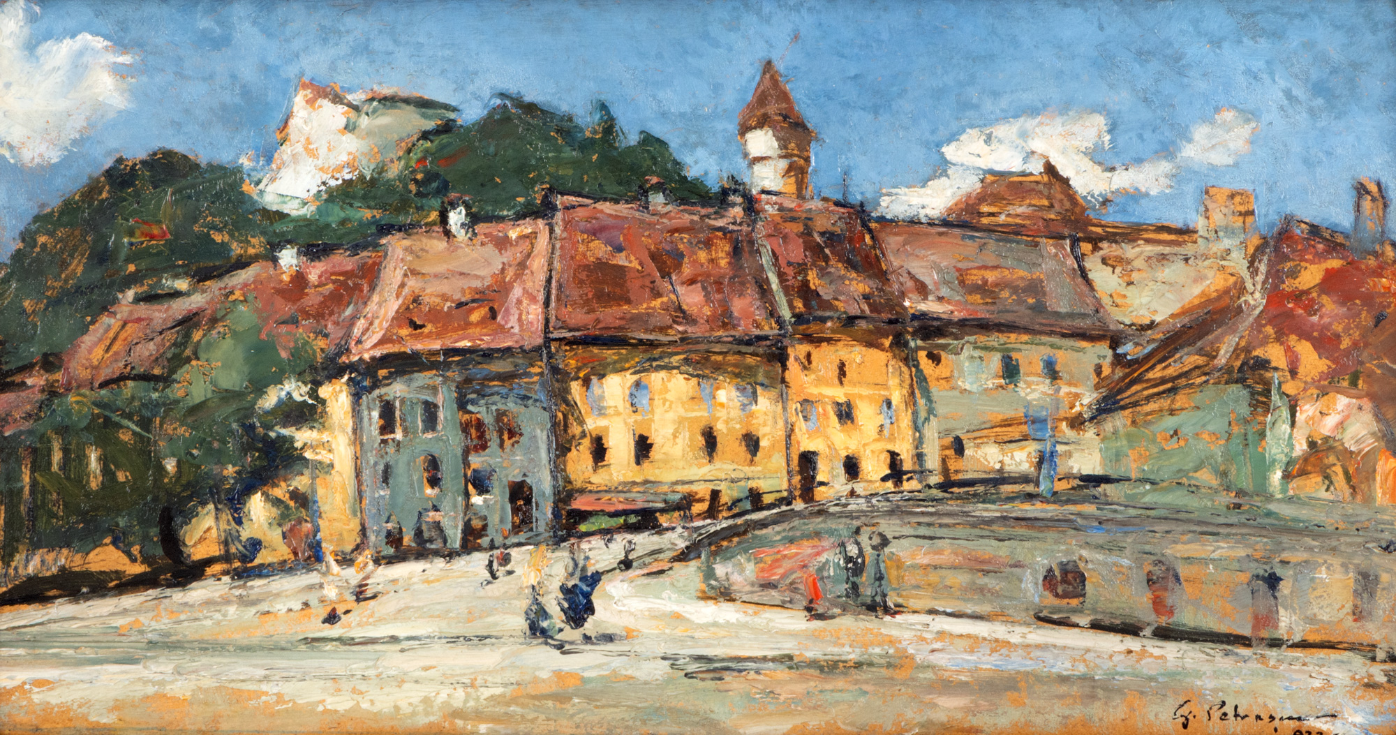 Piațetă în Sighișoara (Markplatz)