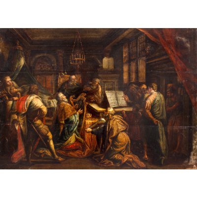 King David Playing the Harp