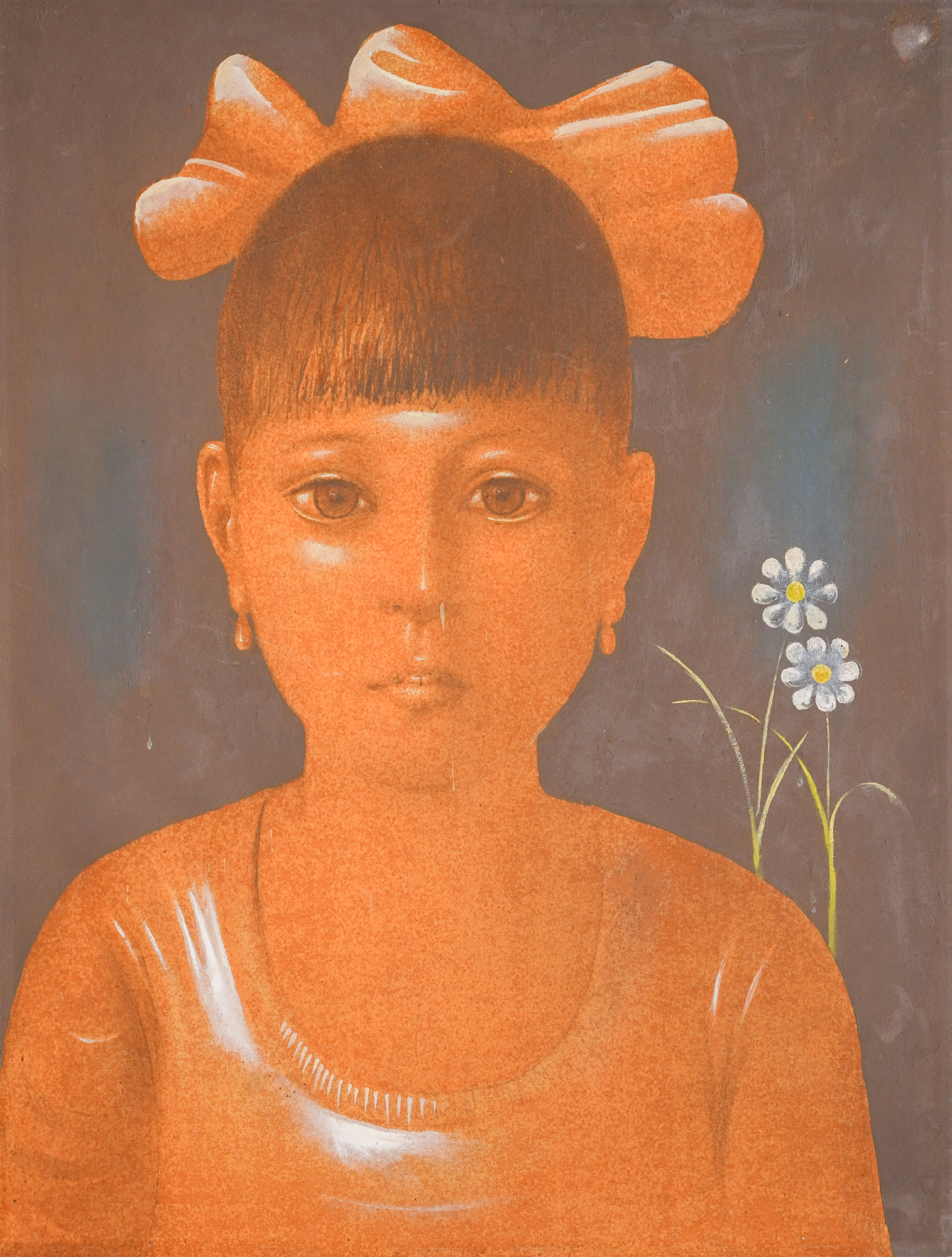 Girl with daisies