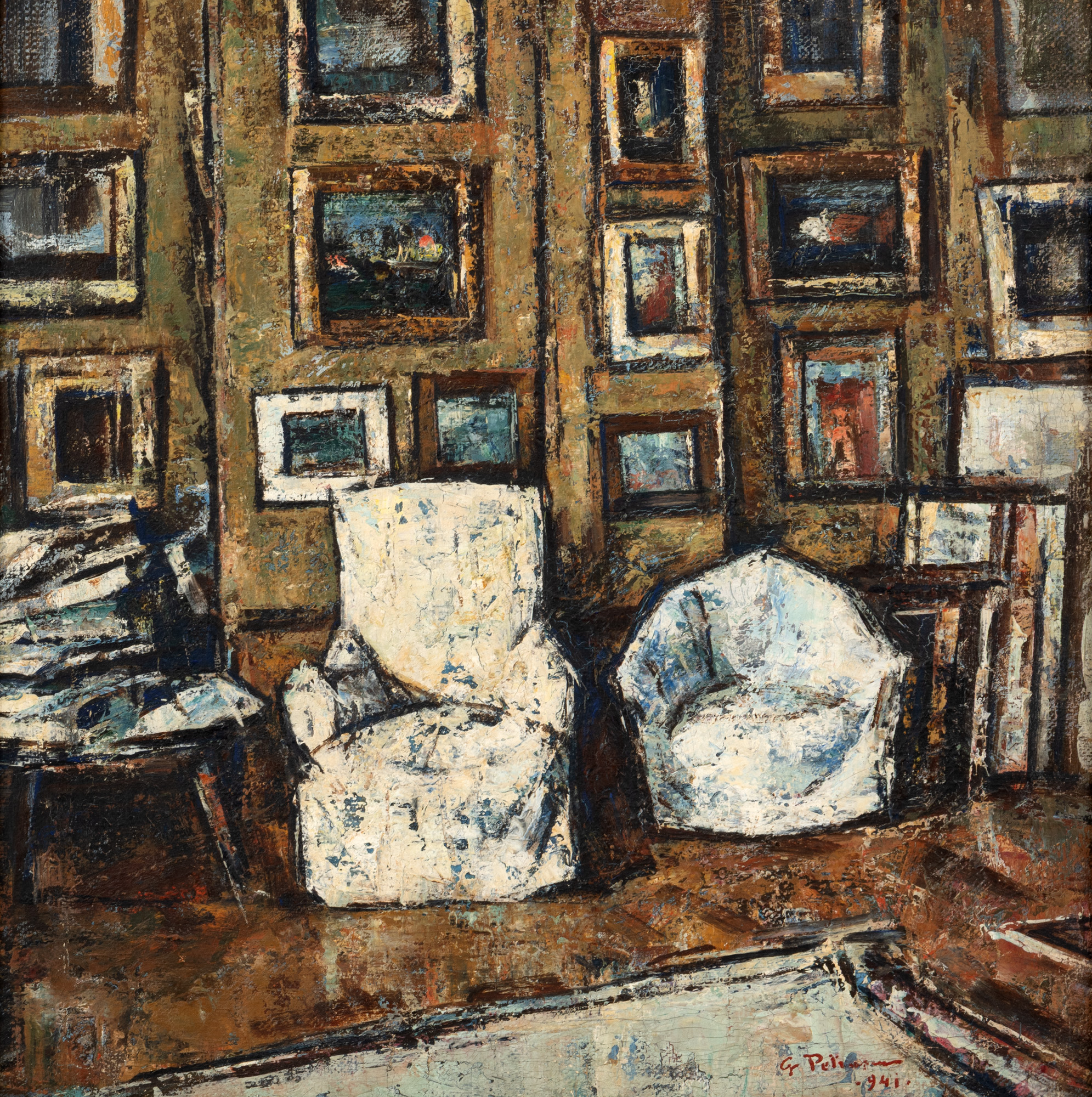 Interior din atelierul artistului