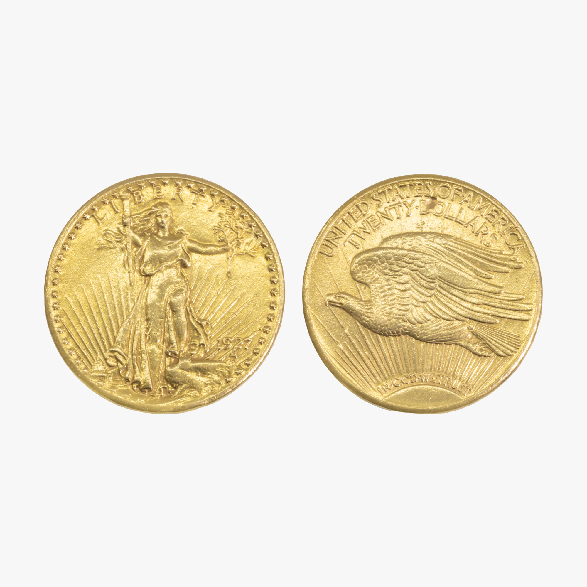 Monedă, 20 dolari, 1927, aur