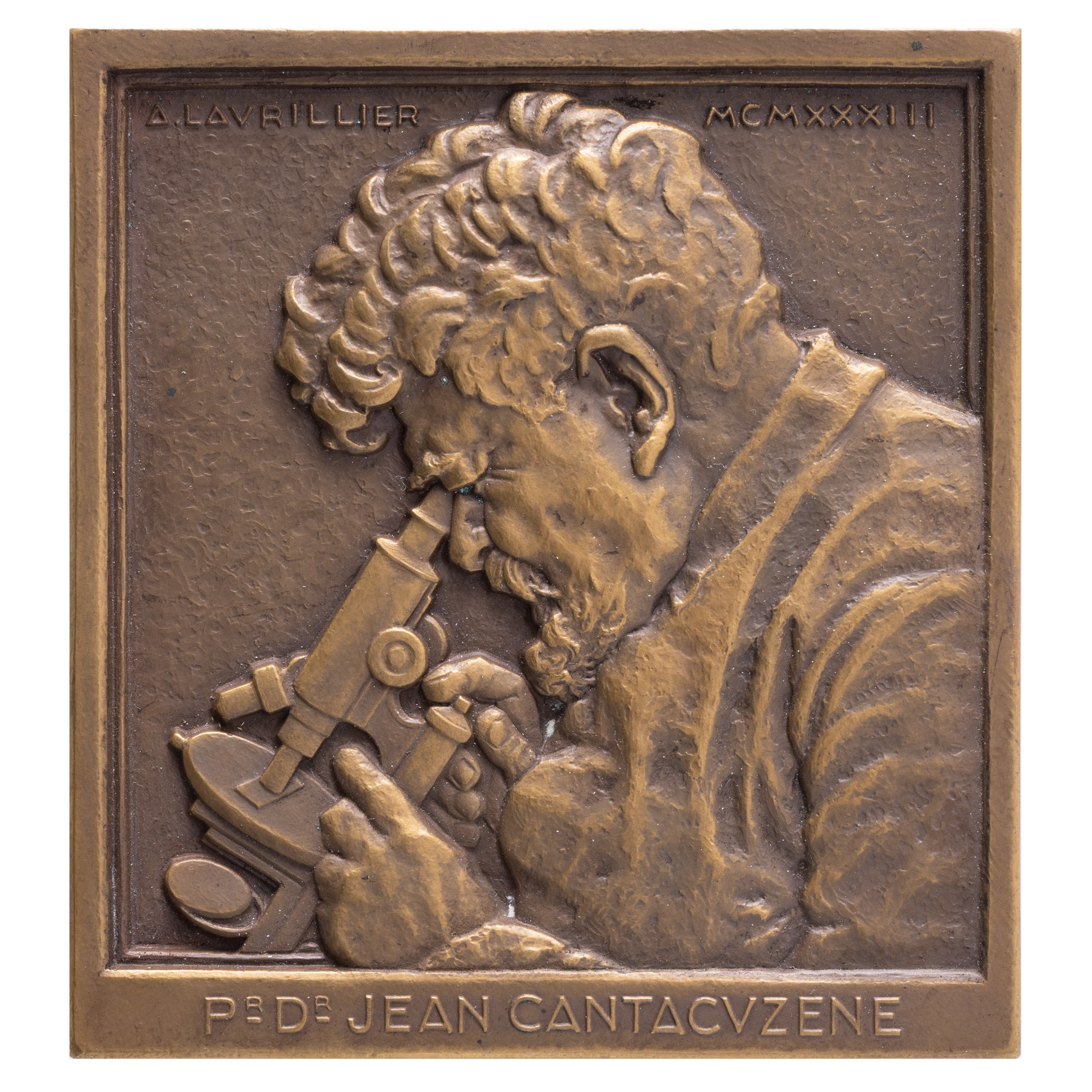 Plaque "Doctor Jean Cantacuzino", engraver André Lavrillier, 1933