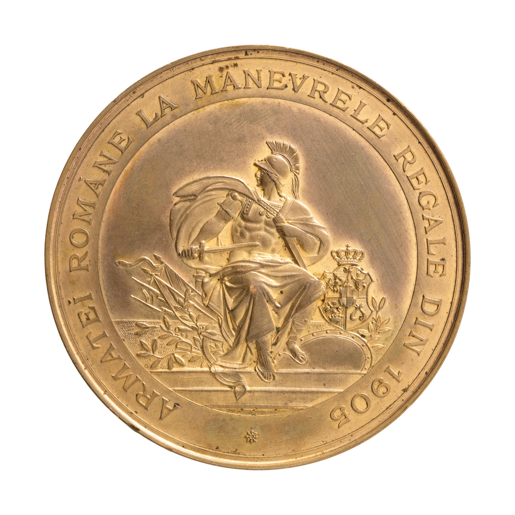 "Royal Maneuvers of 1905" Medal, engraver Mauriciu Carniol son, 1905