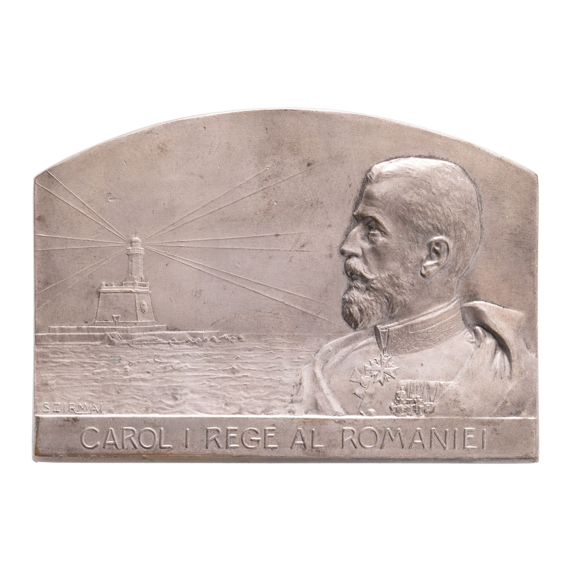 Plaque "Inauguration of the Constanța Port", engraver Tony Szirmai, 1909
