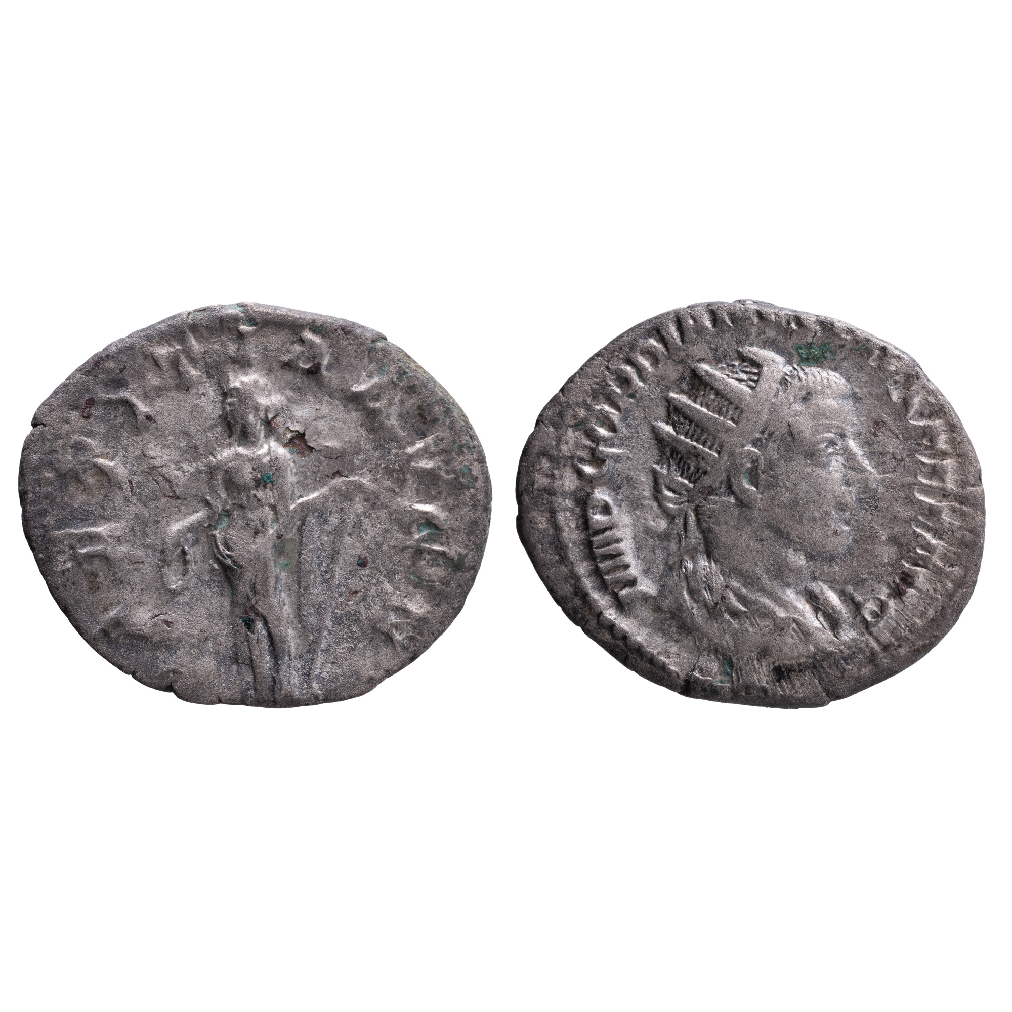 Monedă Antoninianus, Gordian III, Imperiul Roman, 238-244 e.n., argint