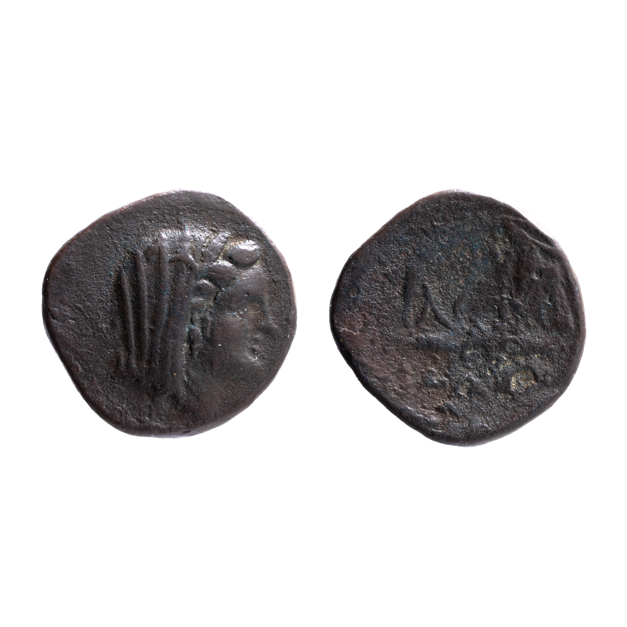 Monedă Triassarion, bătută la Callatis, sec. II-III e.n.