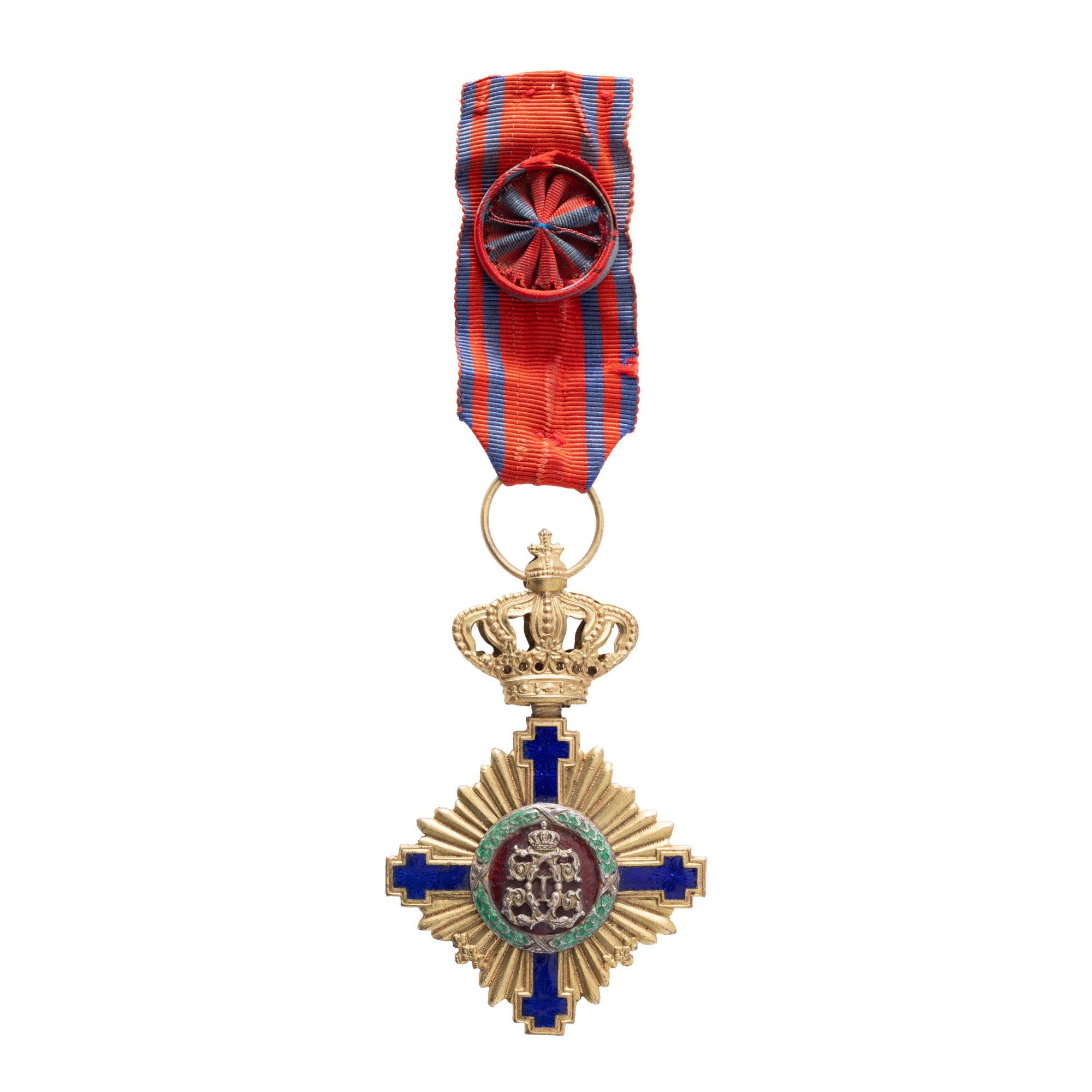 "The Order of 'The Star of Romania', first model, during peacetime, with the rank of officer"