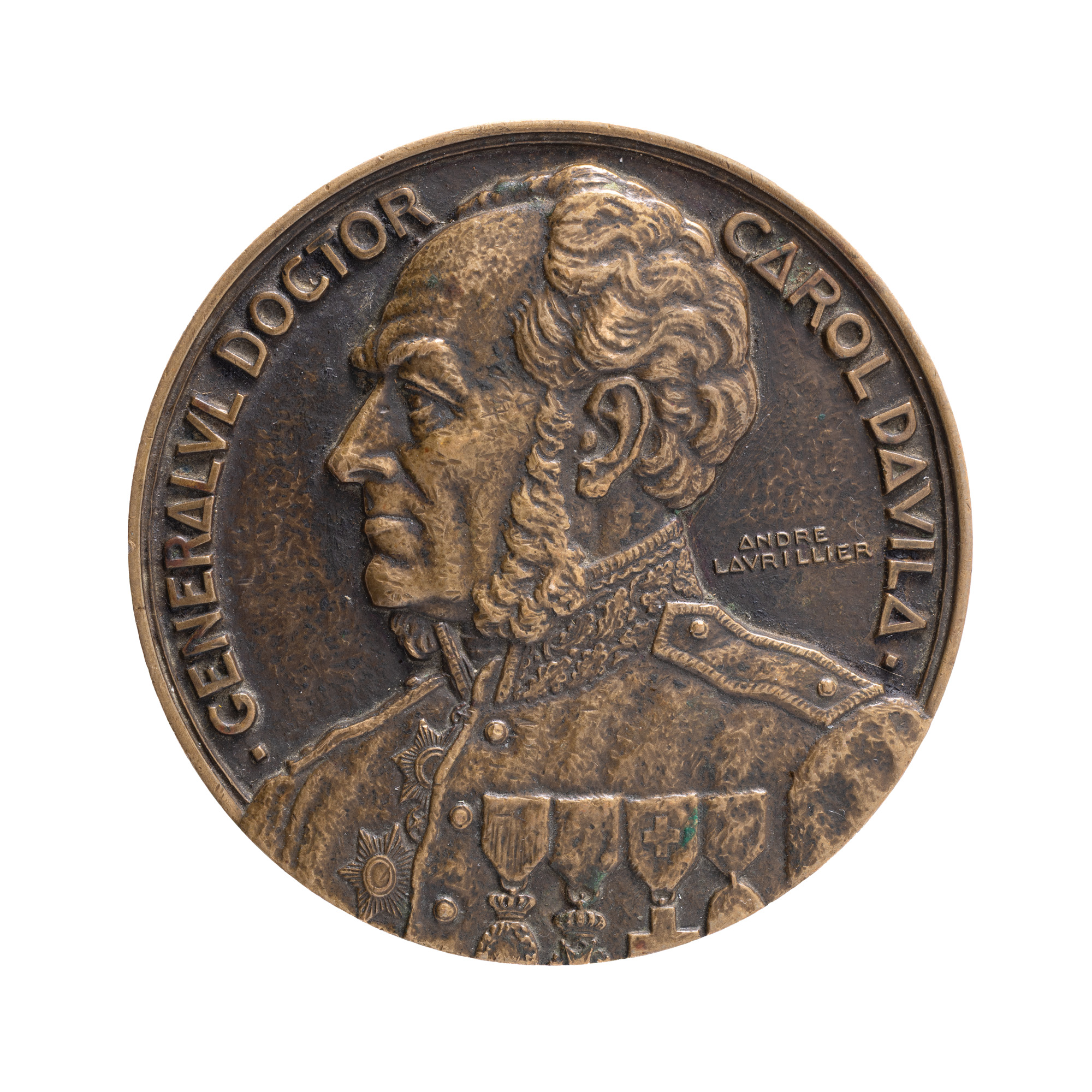 Medalie "Centenarul Carol Davila", gravor André Lavrillier, 1939