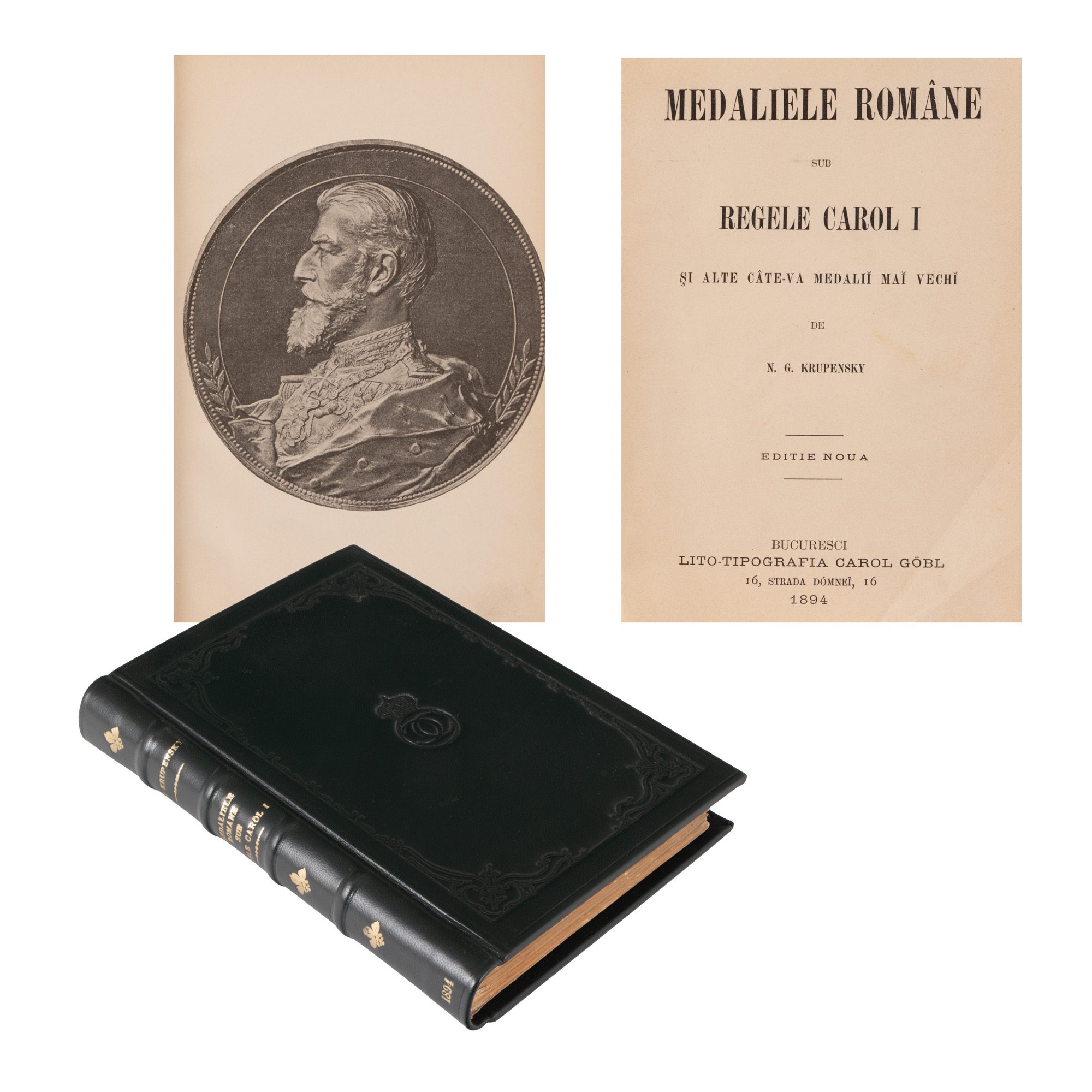 ”Medaliile române sub Regele Carol I”, de N.G. Krupensky, București, 1894