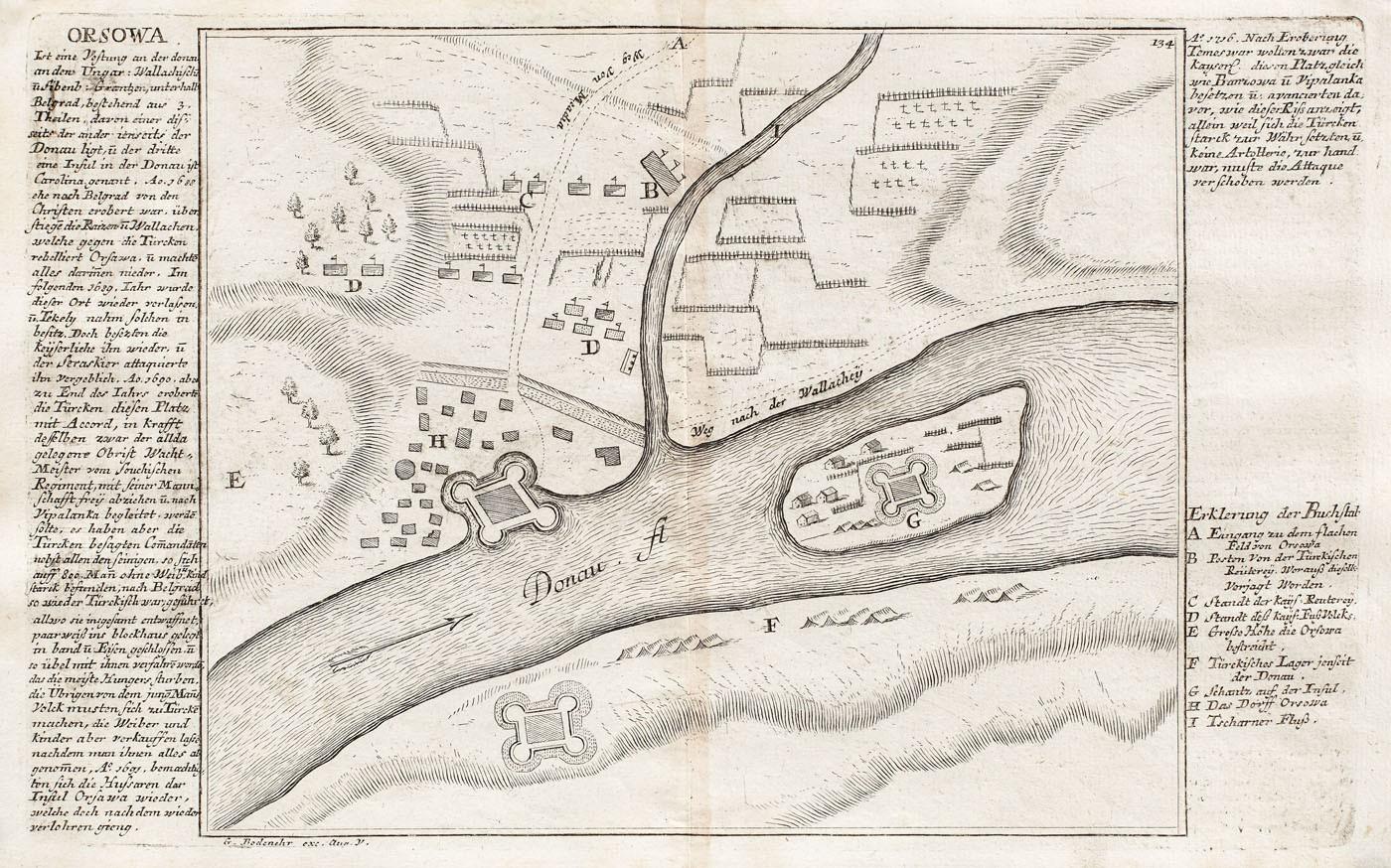 "Orsova" Panorama, by Gabriel Bodenehr, circa 1720