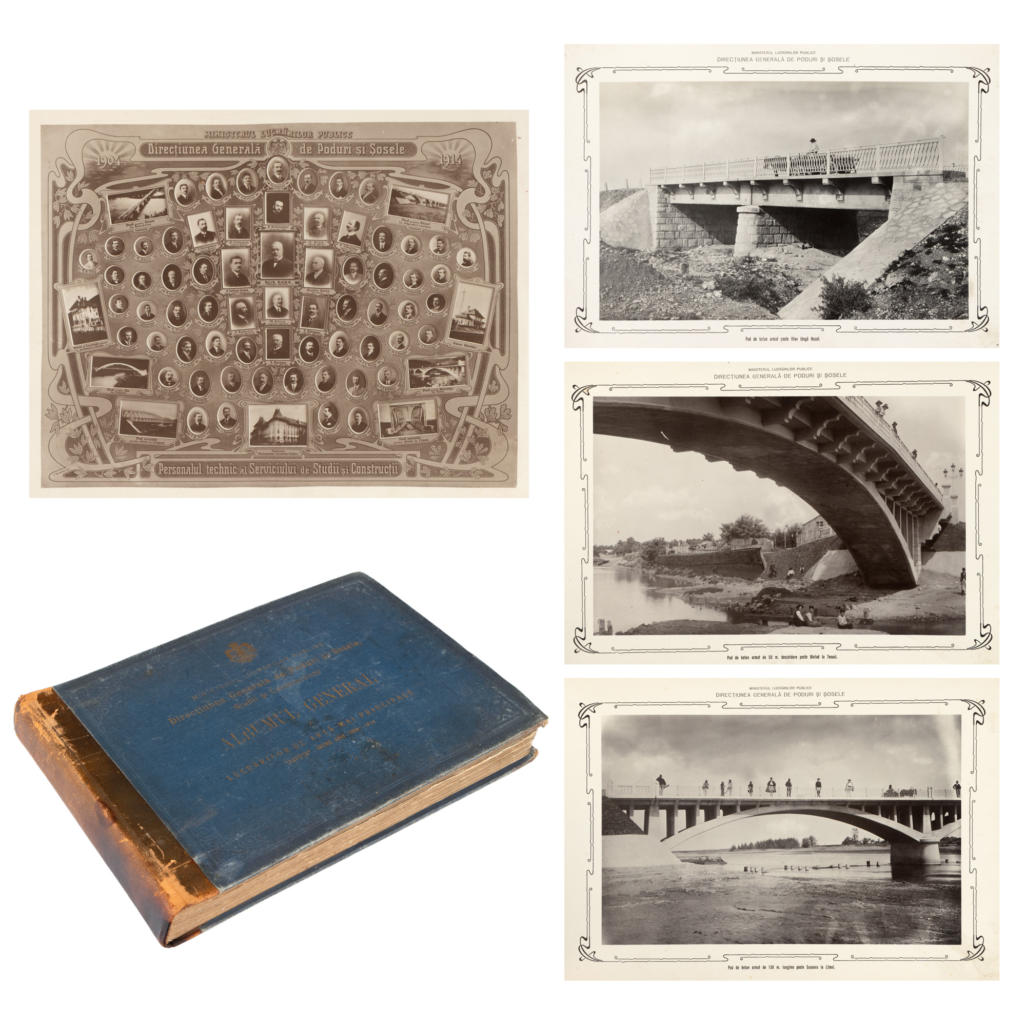 "General Album of the Major Artworks Executed Between the Years 1904-1914", Ministry of Public Works - General Directorate of Bridges and Roads, Bucharest, 1914