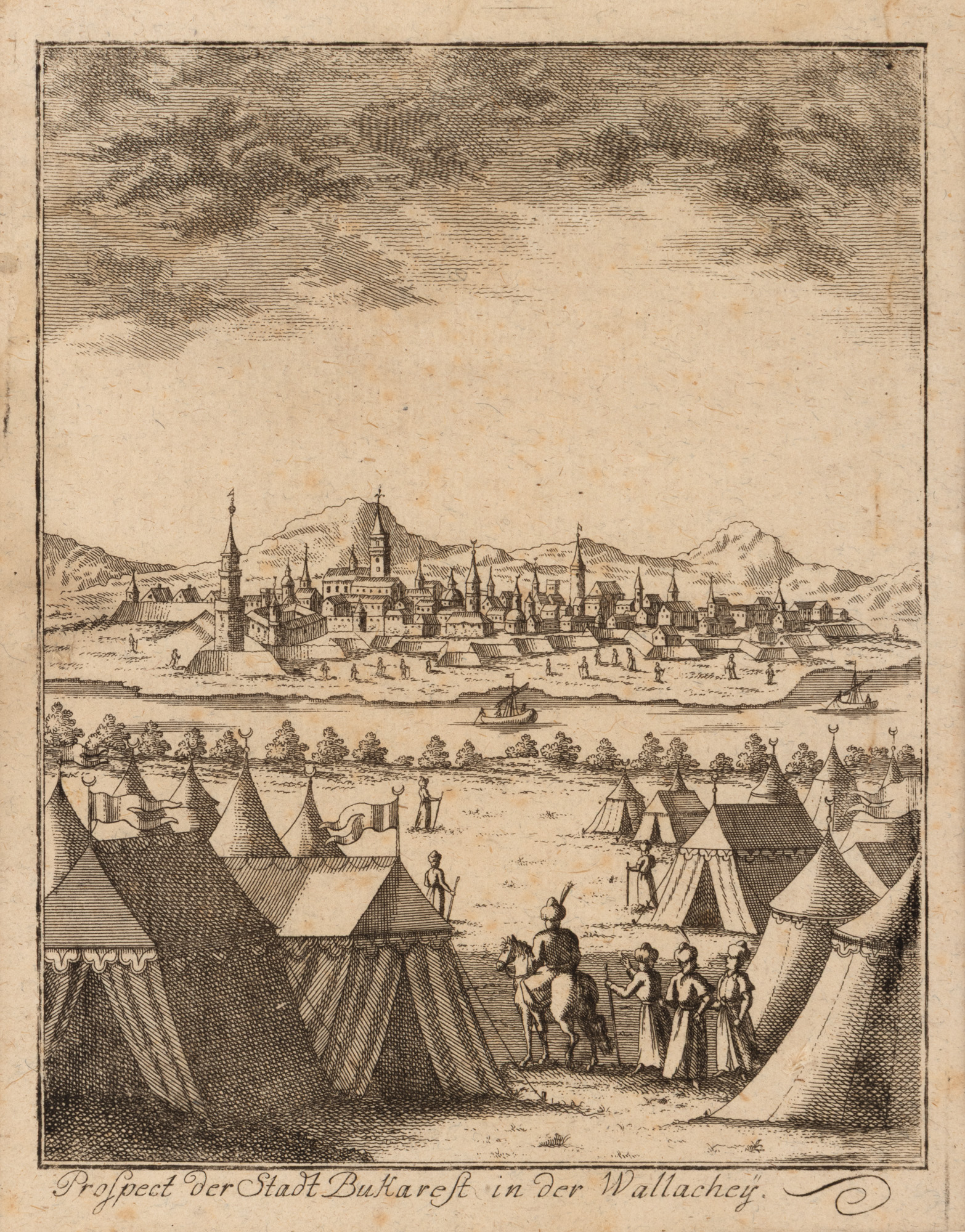 Vedută ”Bucureștiul în Țara Românească” (probabil Viena), 1789