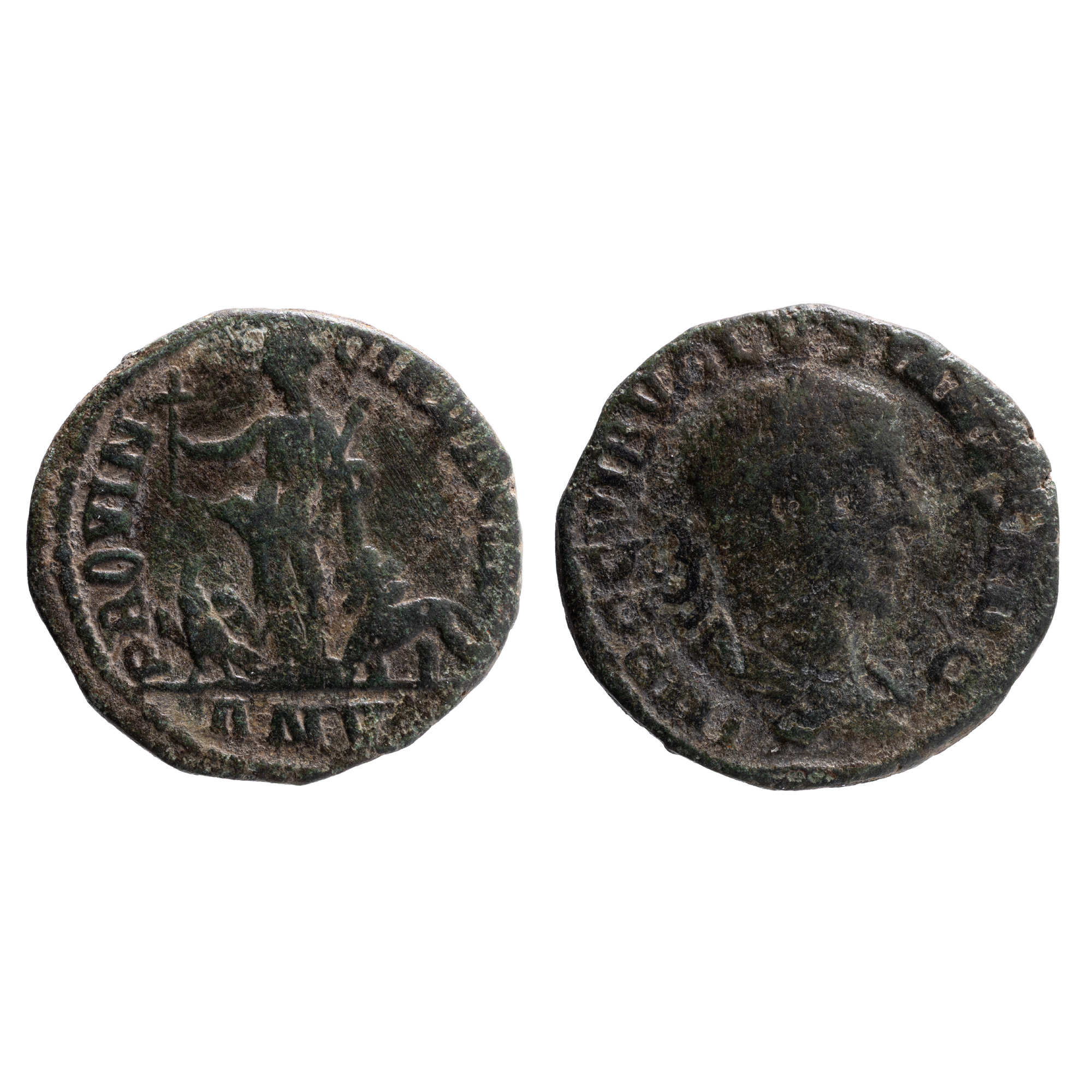 Monedă Volusian, Imperiul Roman, emisiune provincială, 251-253 e.n., bronz