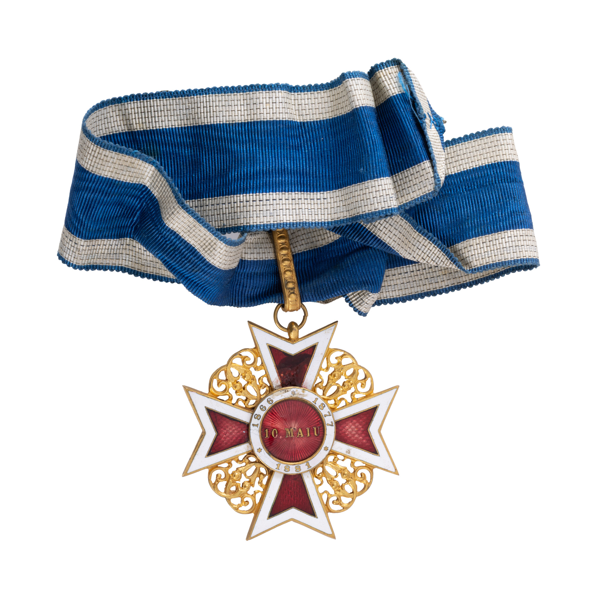 Ordinul ”Coroana României”, în rang de comandor, cu panglică și rozetă, însoțit de brevet, semnat olograf de Titu Maiorescu în calitate de Ministru al Afacerilor Străine, 1913