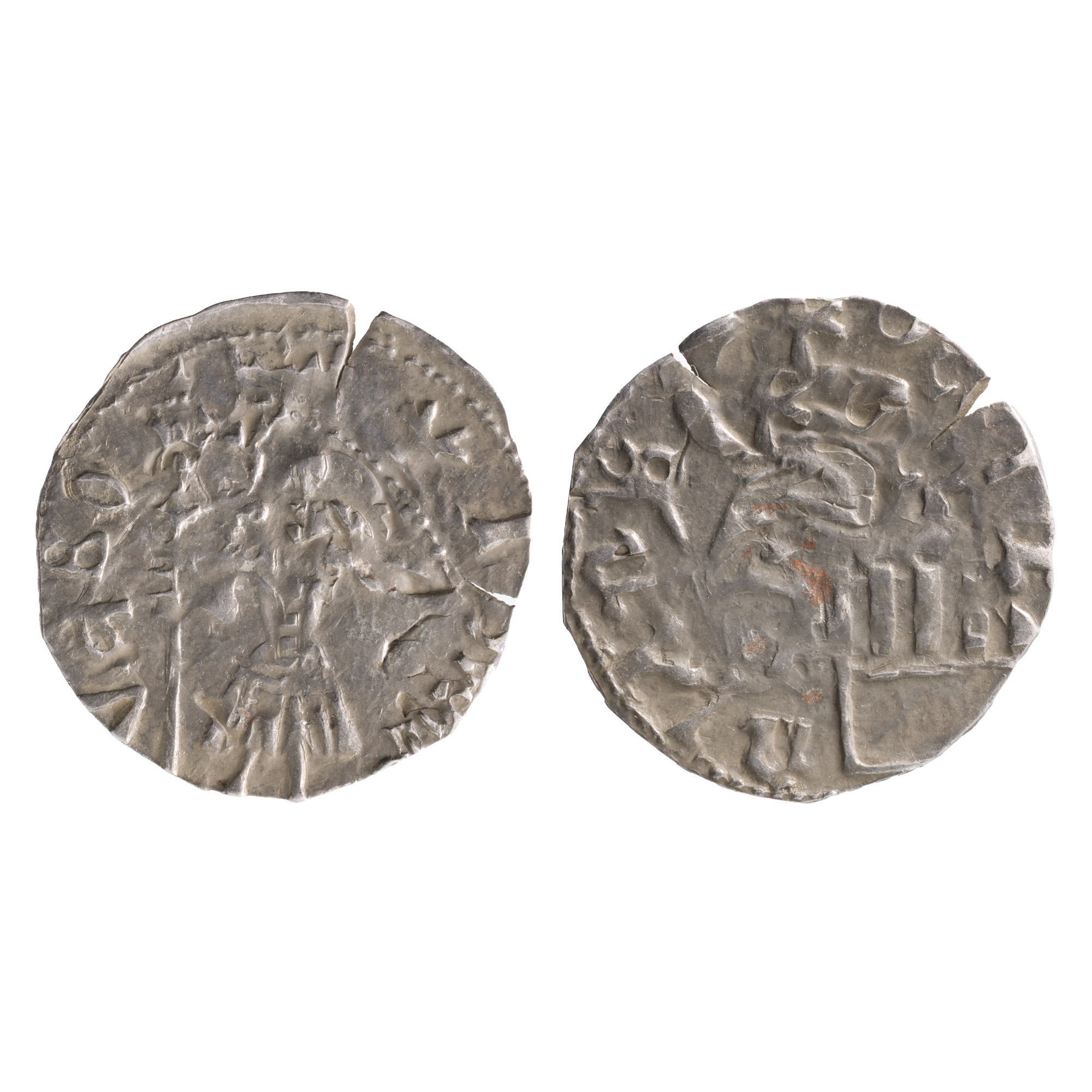 Monedă Ducat, Mircea cel Bătrân asociat cu Petrusian, sec. XV, argint