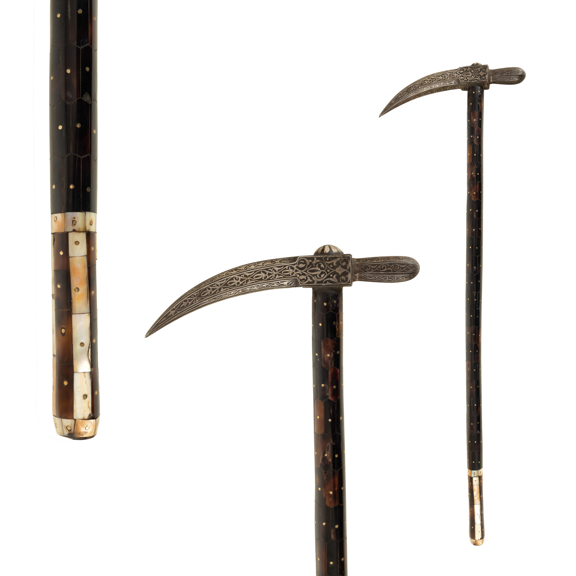Kulunk (ciocan de război) otoman, intarsiat cu argint, începutul sec. XX
