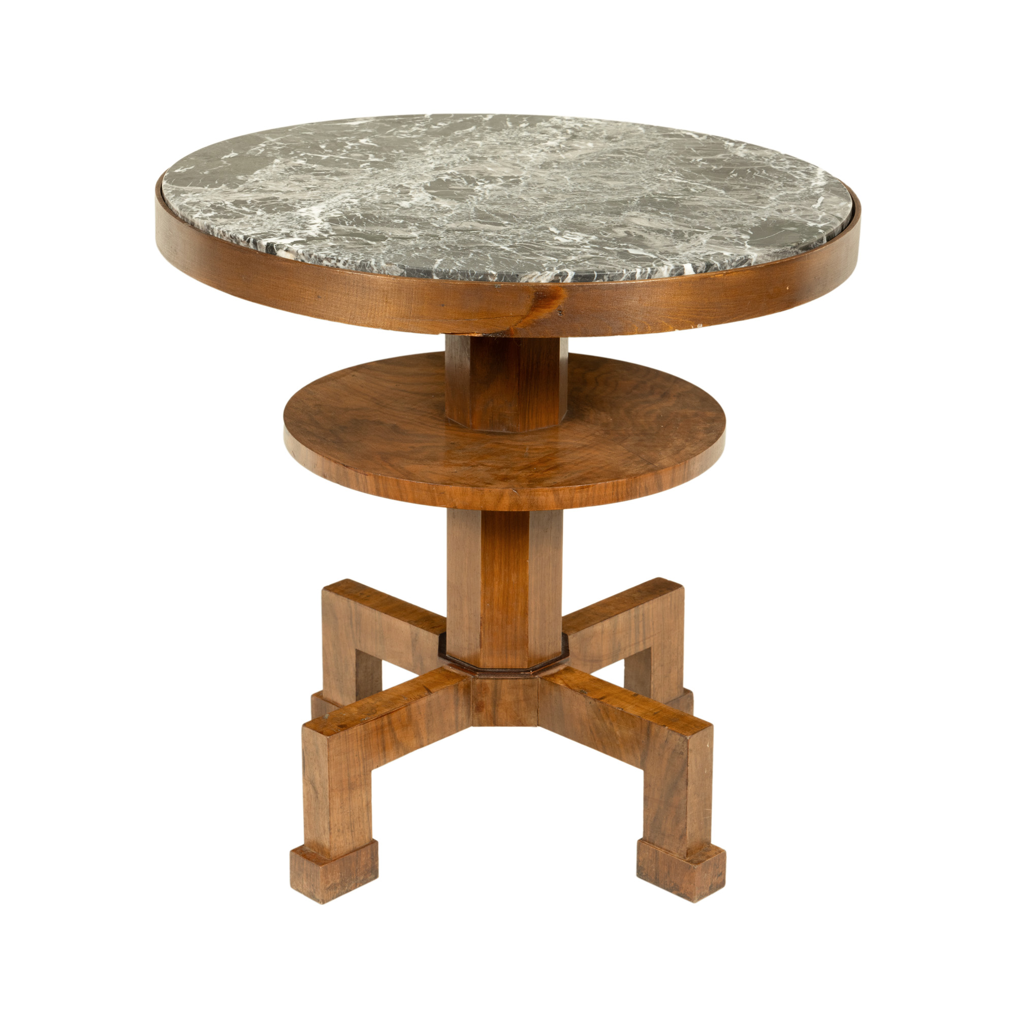Art Deco Style Table with Marble Top, circa 1950