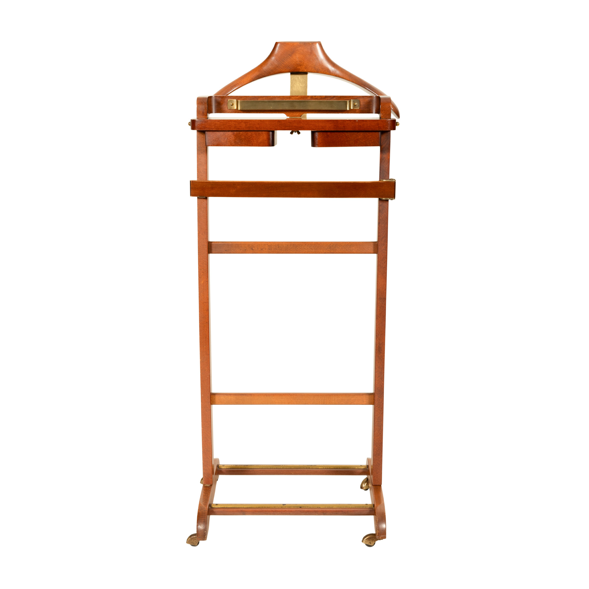 Mobile Walnut Wood Dress-boy (valet stand) by Fratelli Reguitti, mid 20th century