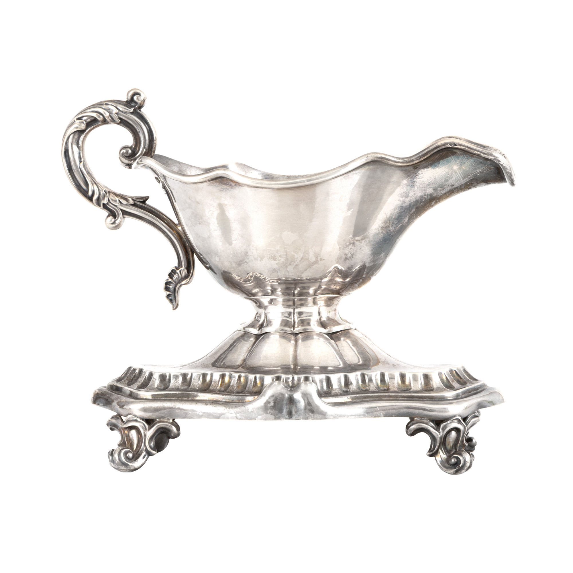 Alphonse Debain Silver Sauceboat, end of 19th century