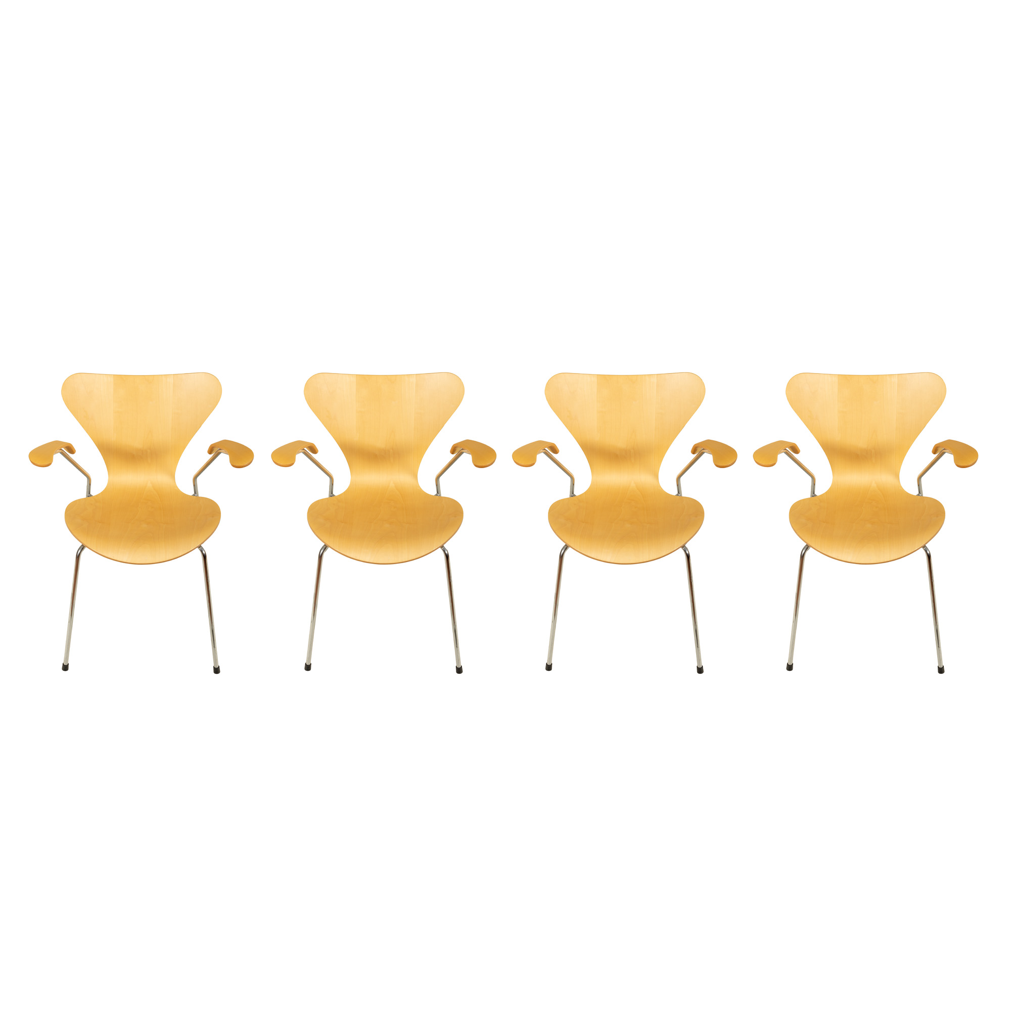 Lot format din patru scaune, model ”The Ant”, design Arne Jacobsen pentru Fritz Hansen