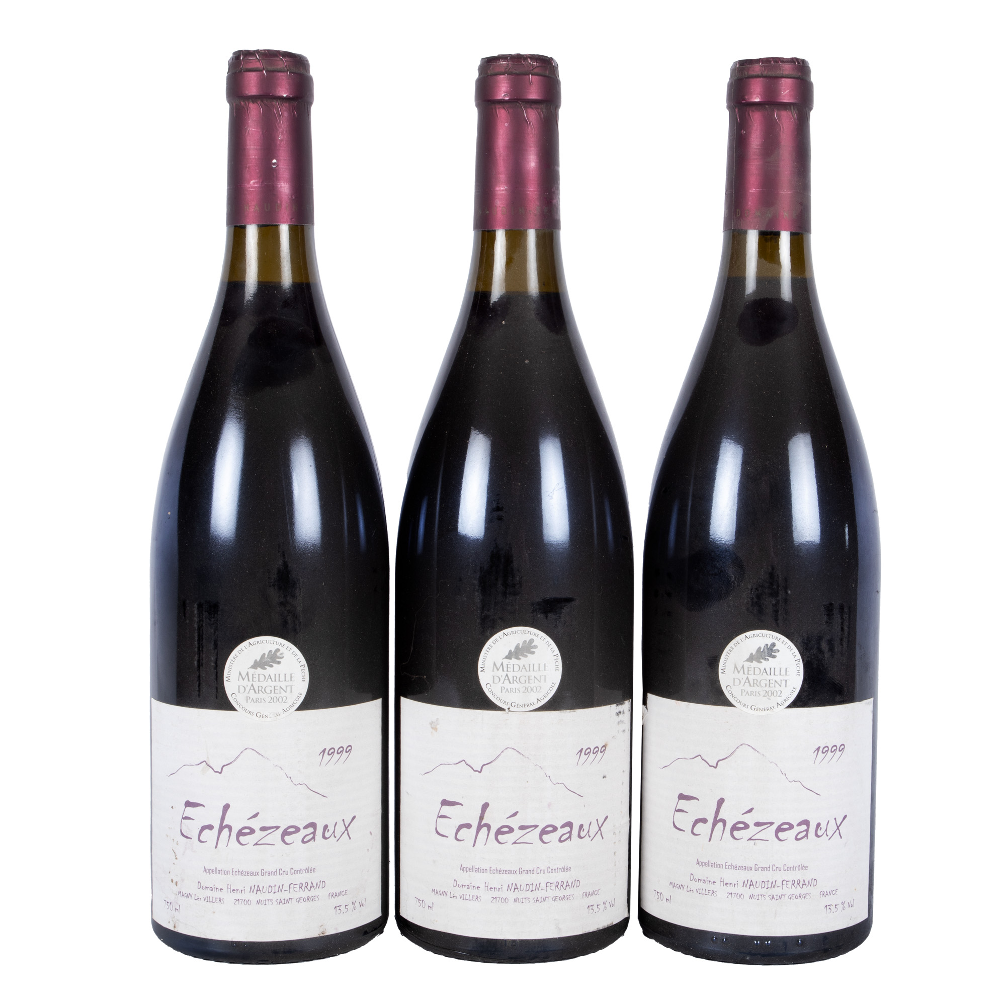 Échezeaux Grand Cru, Henri Naudin-Ferrand, 1999, 3st x 0,75l