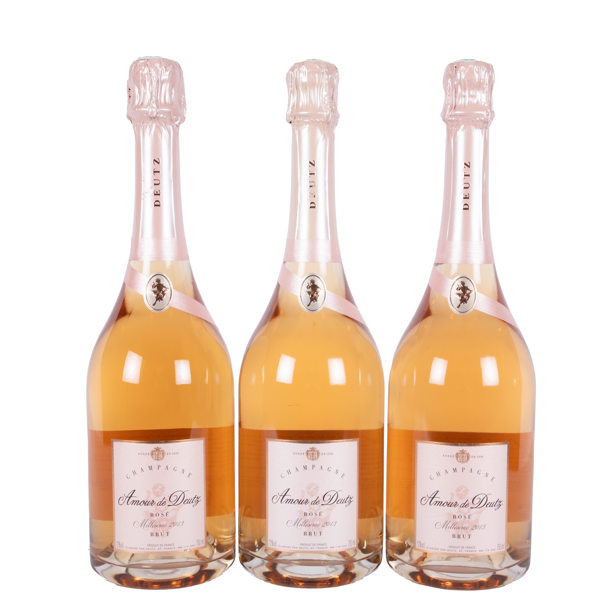 Champagne Amour de Deutz Brut Rosé, 2013, 3st x 0,75l