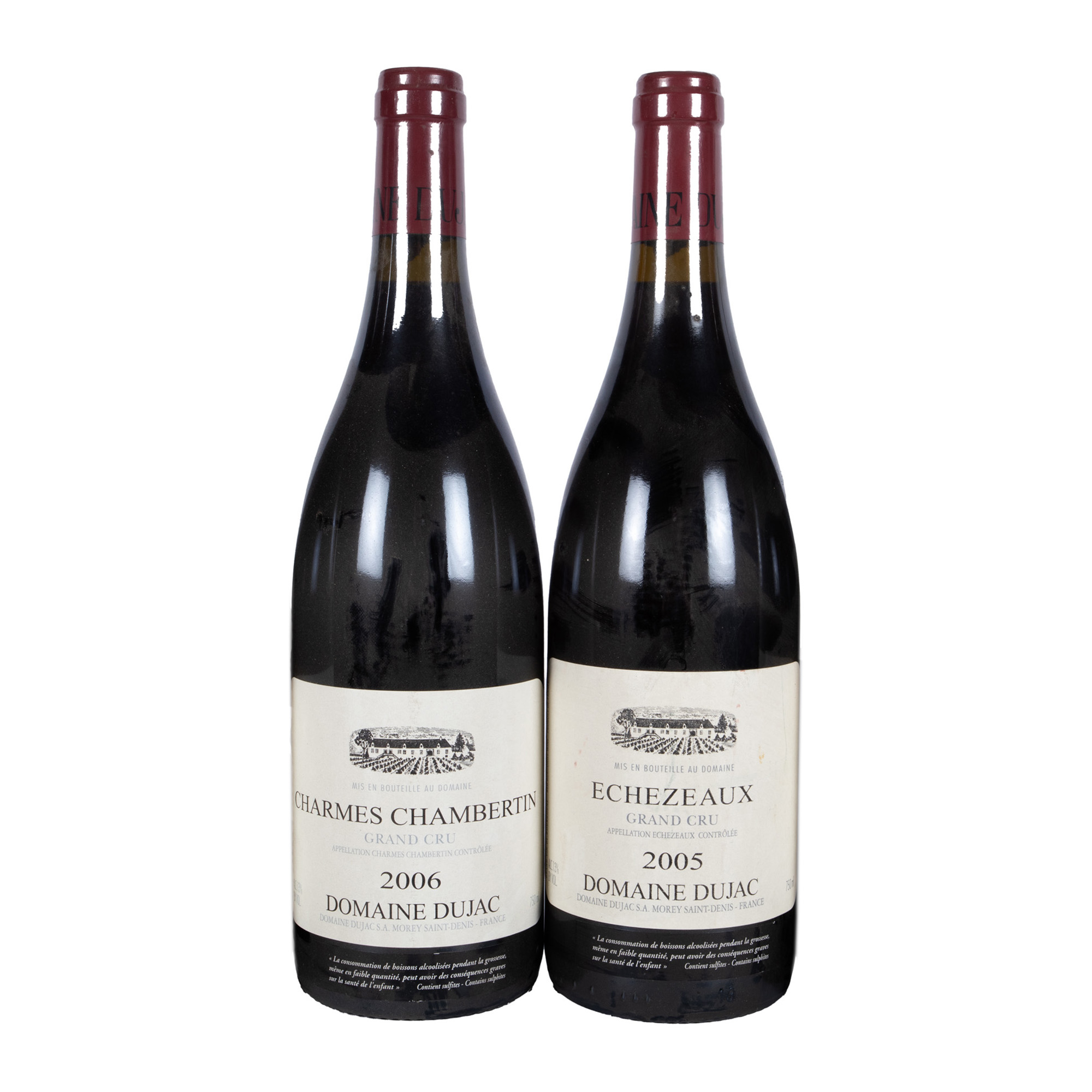 Domaine Dujac Charmes-Chambertin Grand Cru și  Échezeaux Grand Cru, 2005/2006, 2st x 0,75l