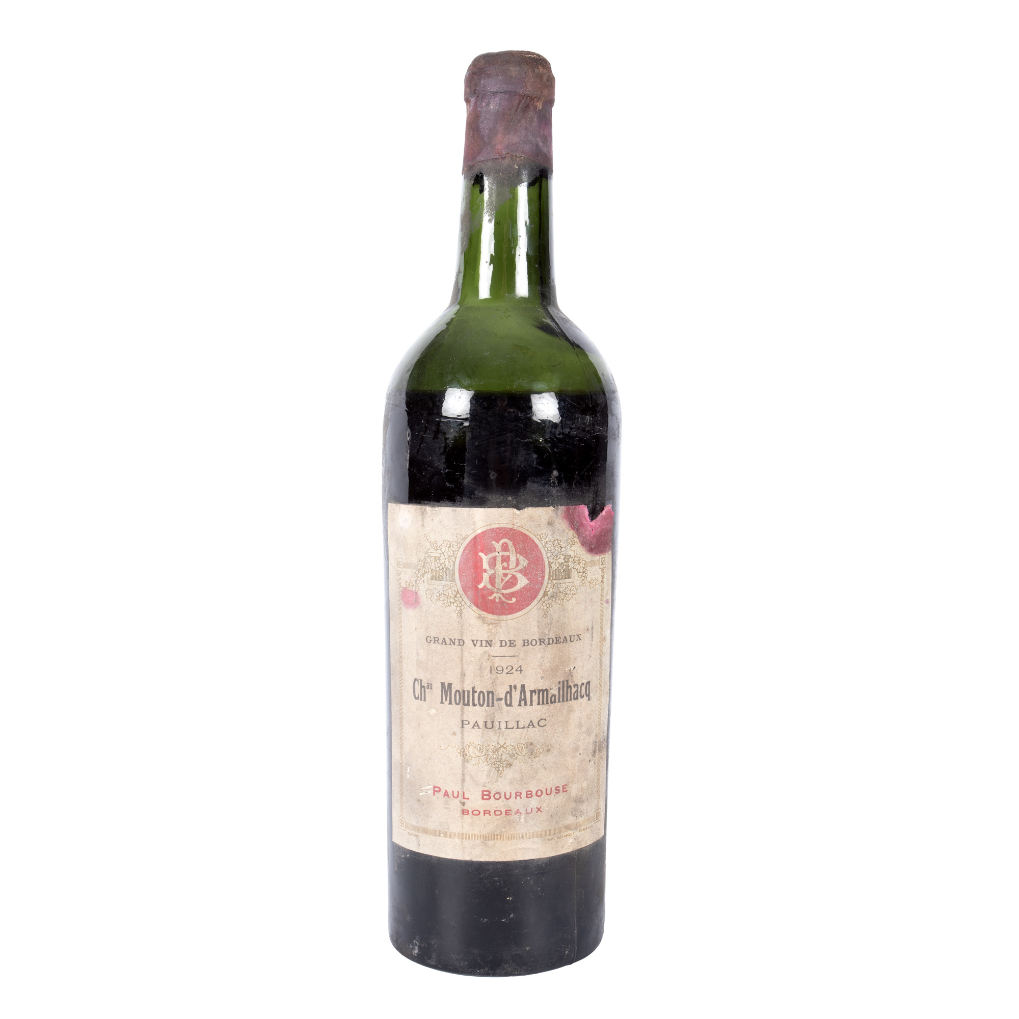 Château Mouton-d'Armailhacq, Pauillac, 1924, 1st x 0,75l