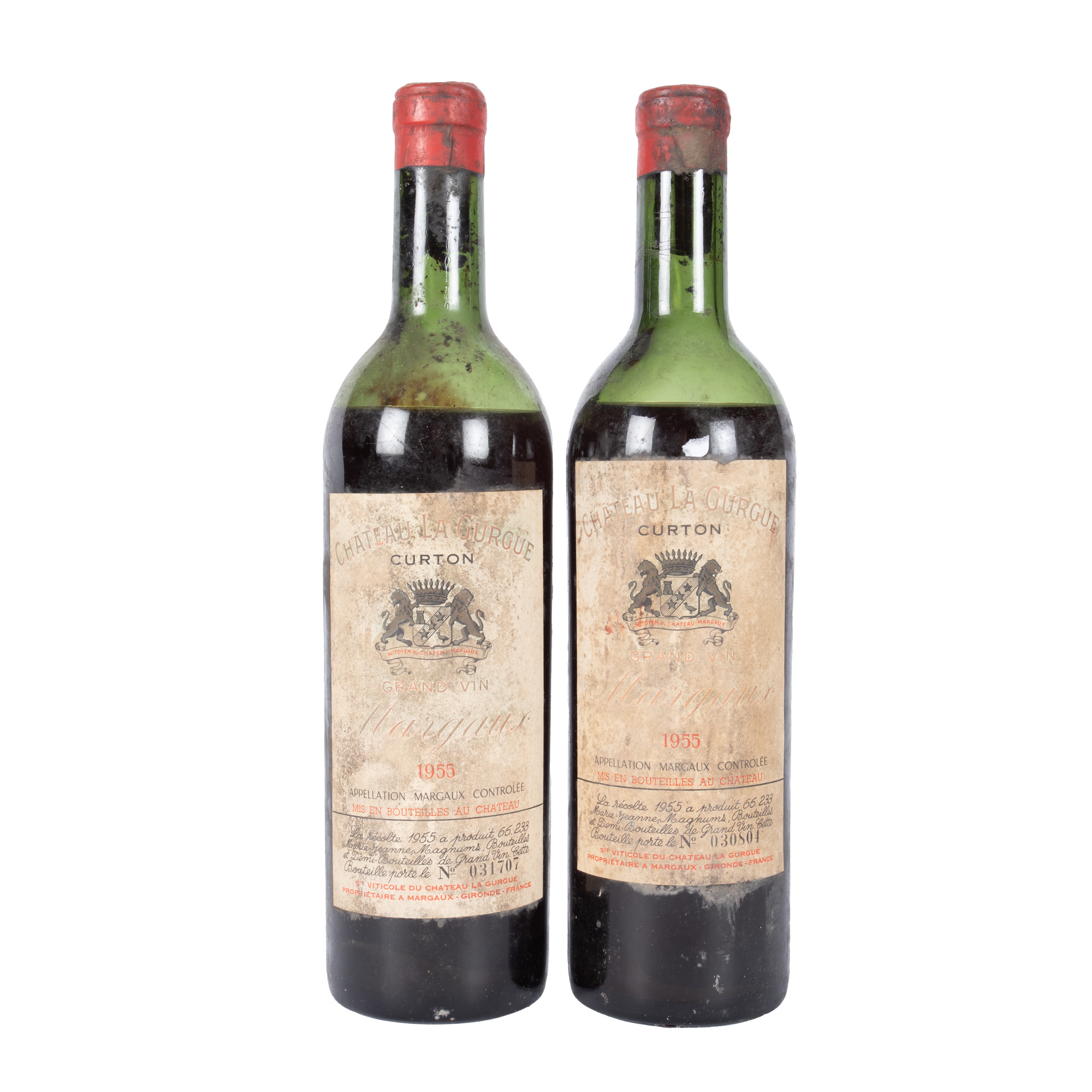 Château La Gurgue, Margaux, 1955, 2st x 0,75l