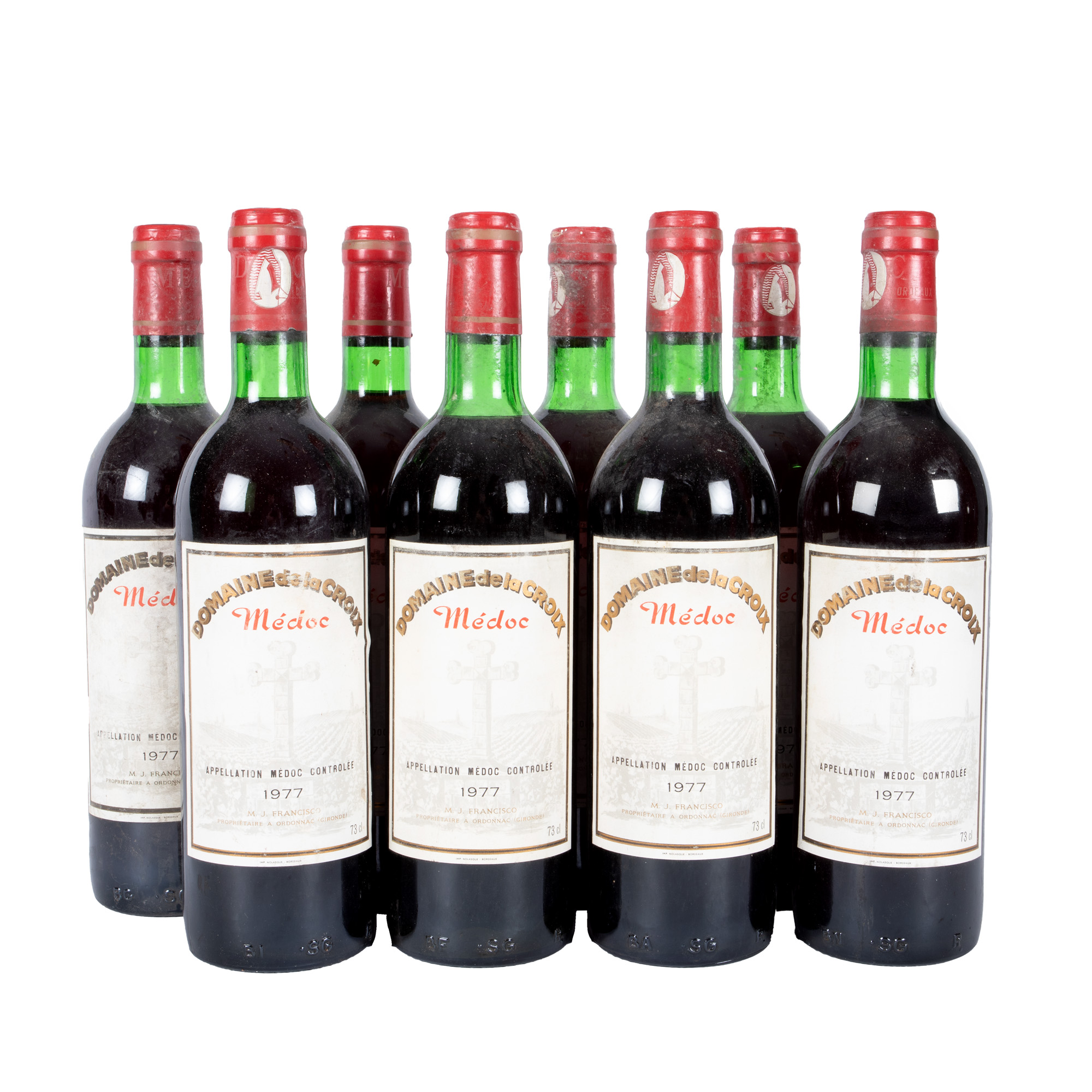 Domaine de la Croix, Médoc, 1977, 8st x 0,73l