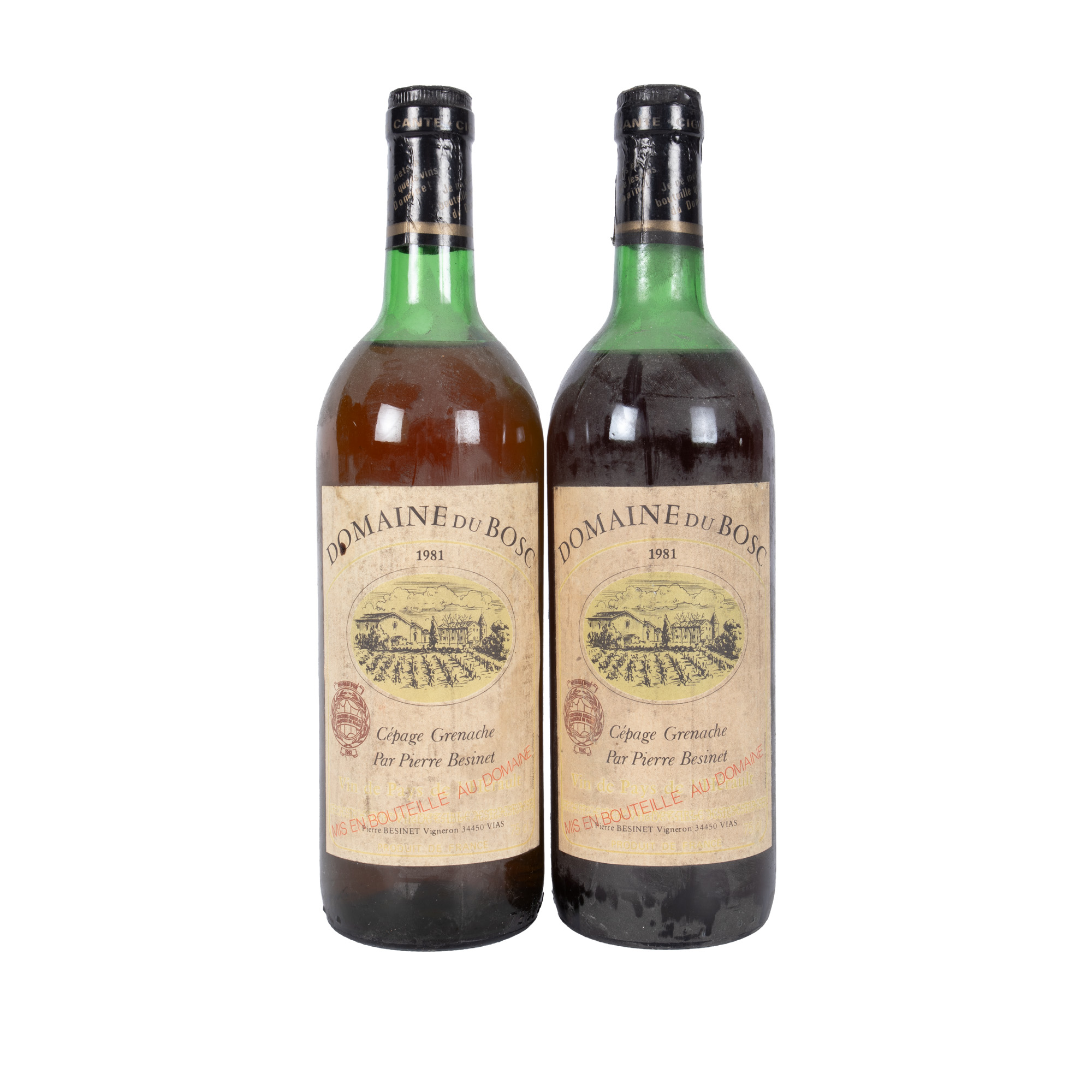 Domaine du Bosc, Grenache, 1981, 2st x 0,75l