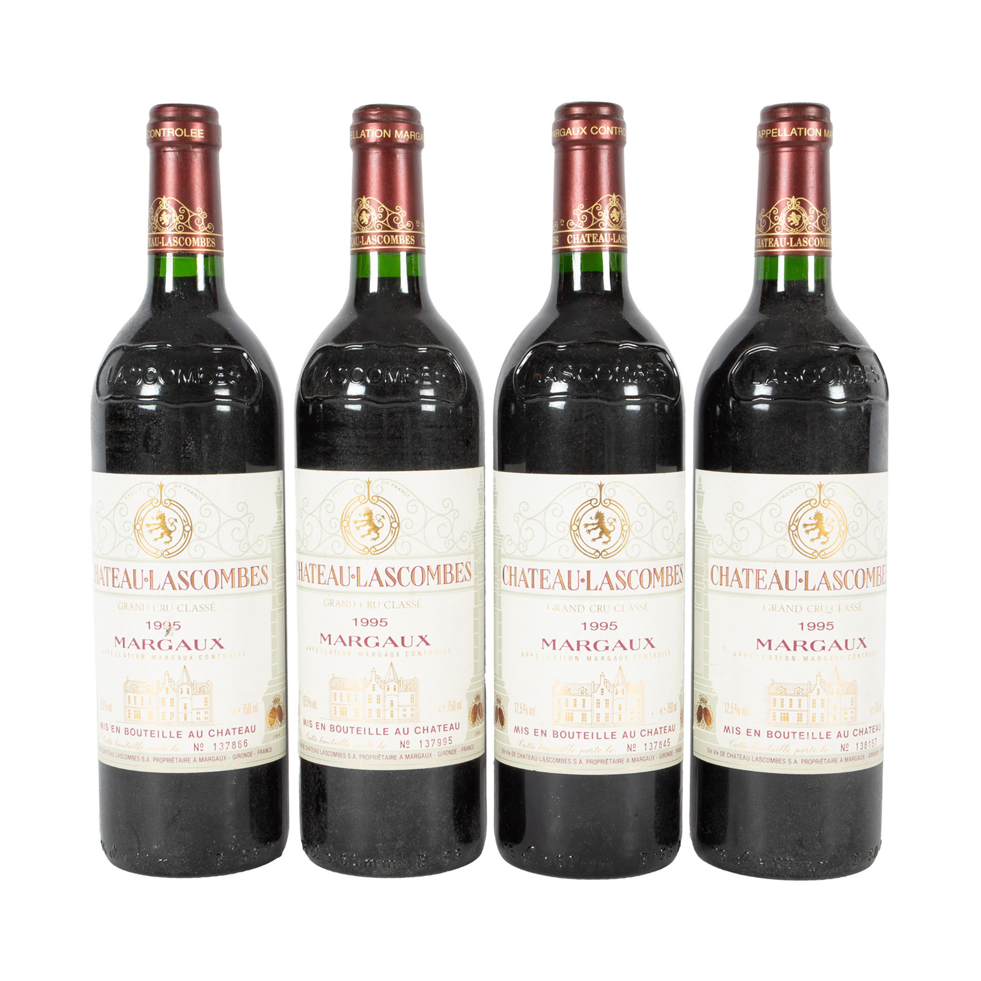 Château Lascombes, Margaux Grand Cru Classé, 1995, 4st x 0,75l, numerotate