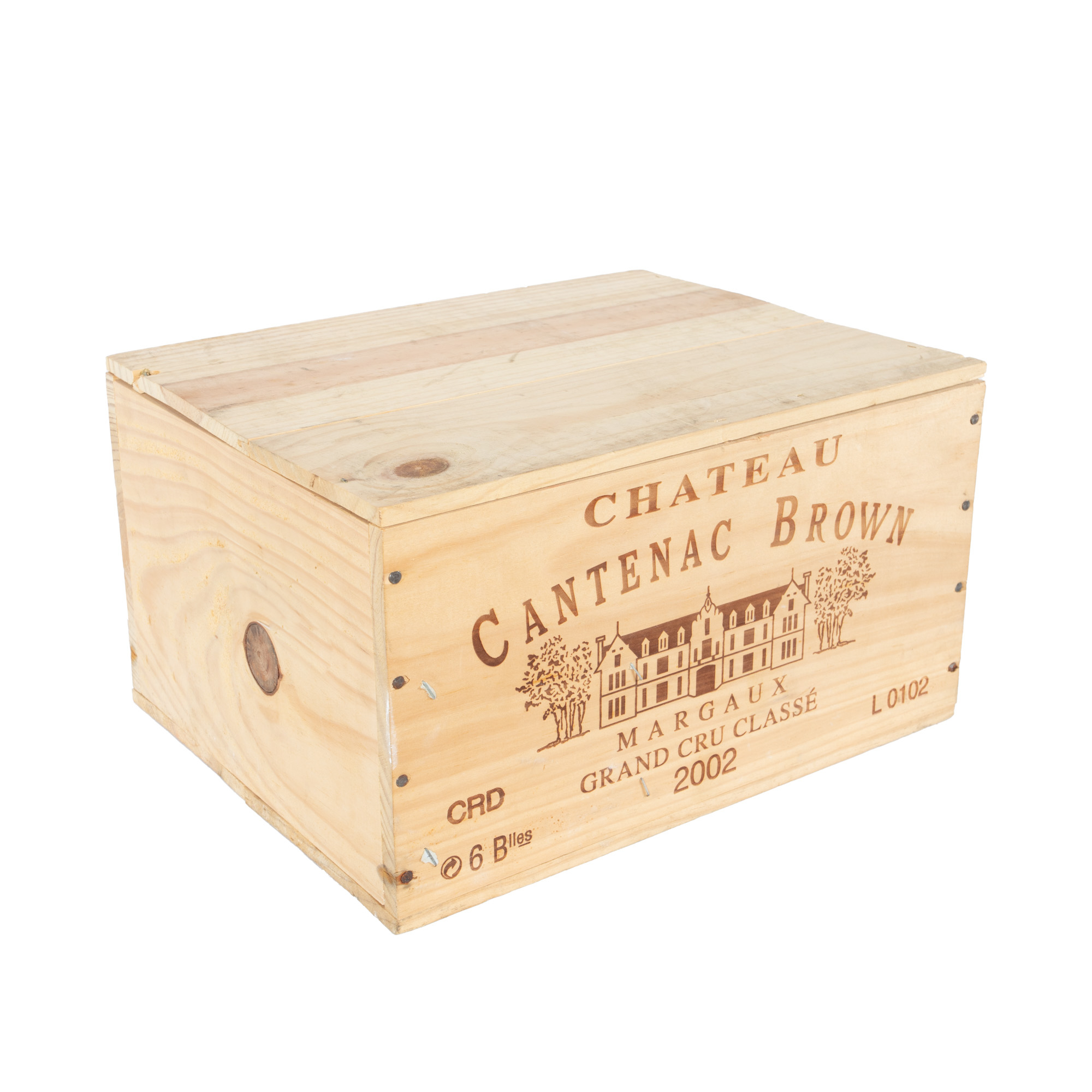 Château Cantenac Brown, Margaux Grand Cru Classé, 2002, 6st x 0,75l, în cutia originală și sigilată