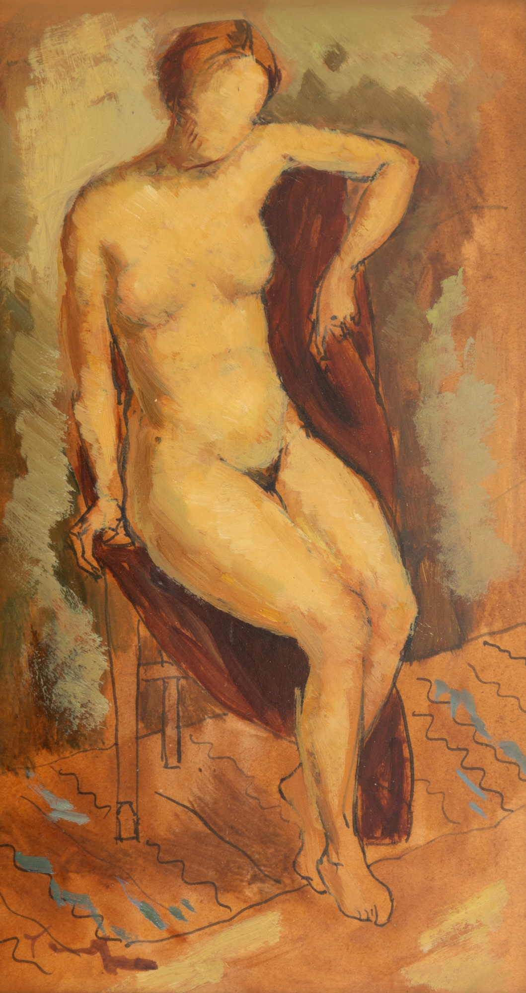 Nud pe scaun
