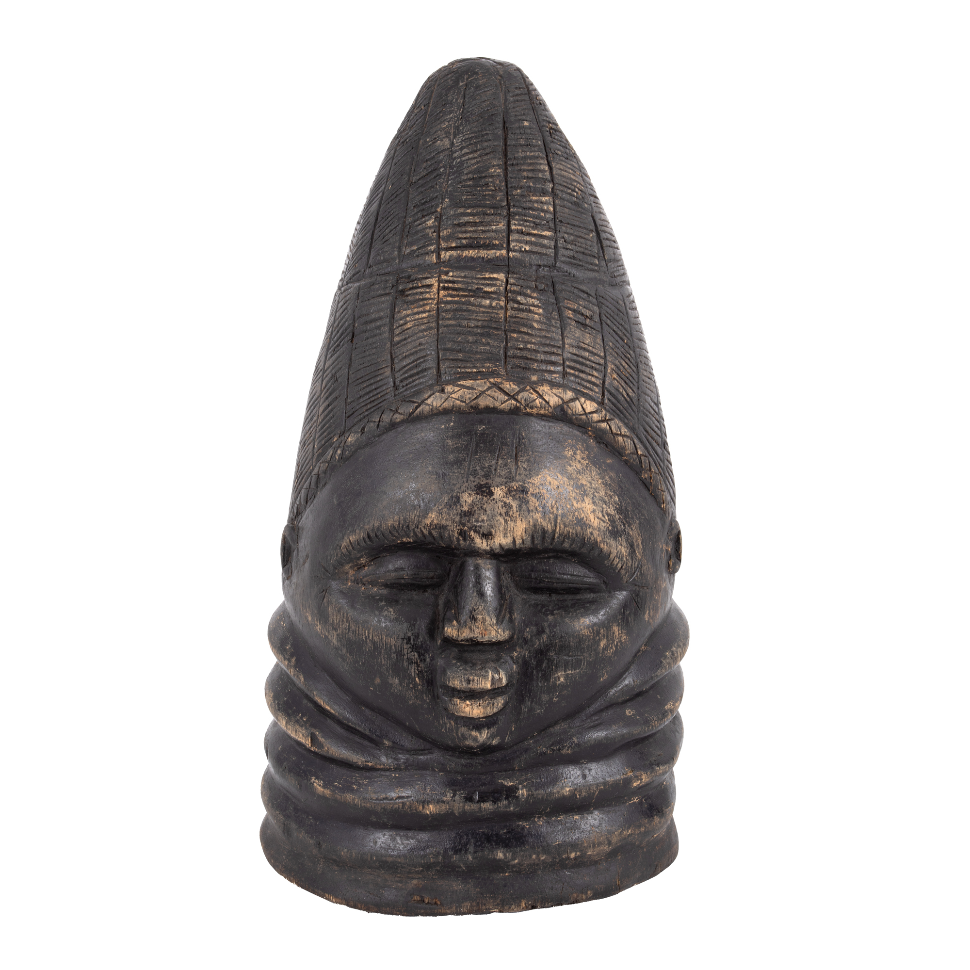 Statuetă africană Sowei (tip cască), Sierra Leone, prima jumătate a sec. XX