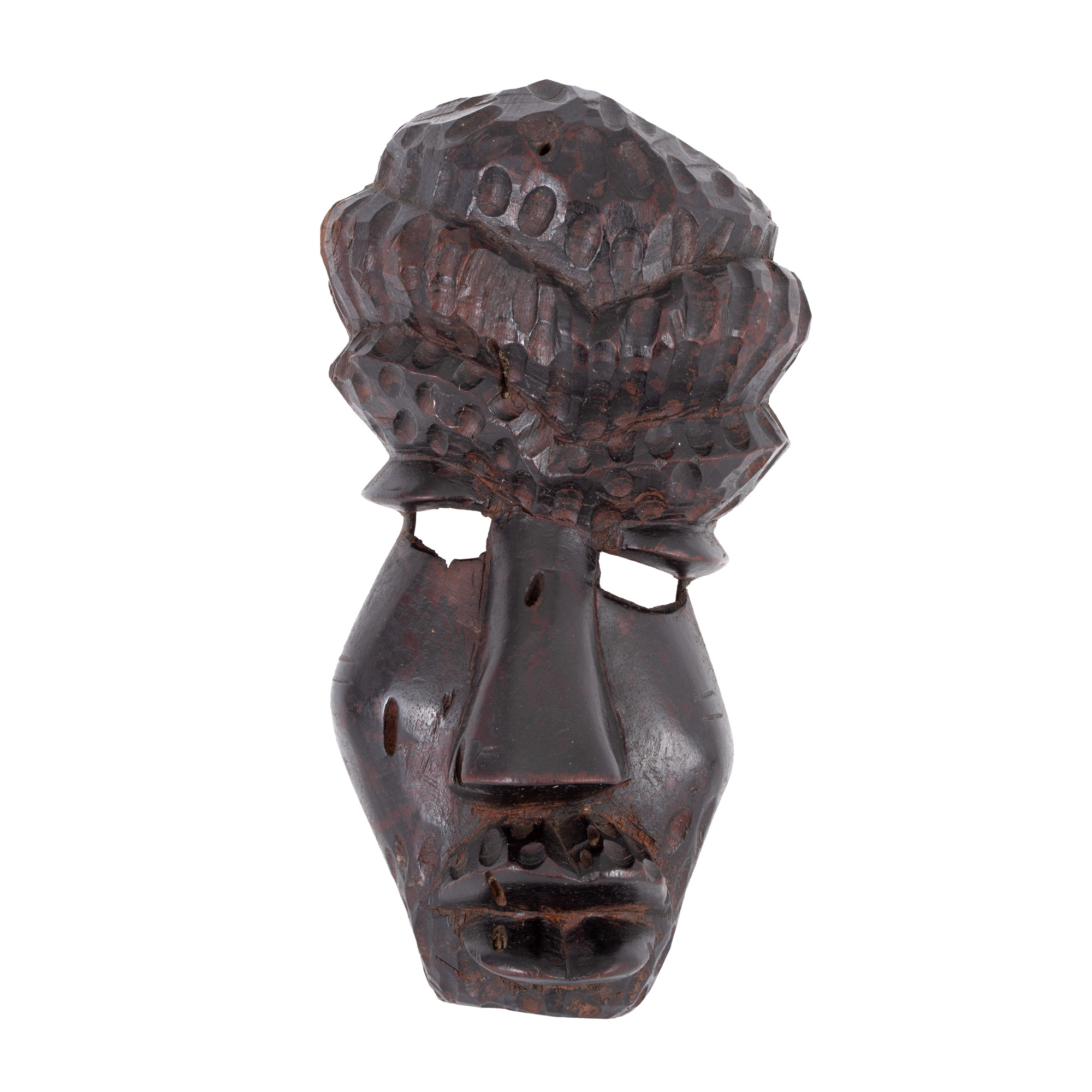 Mască africană, posibil Pende, din lemn exotic, Congo, mijlocul sec. XX