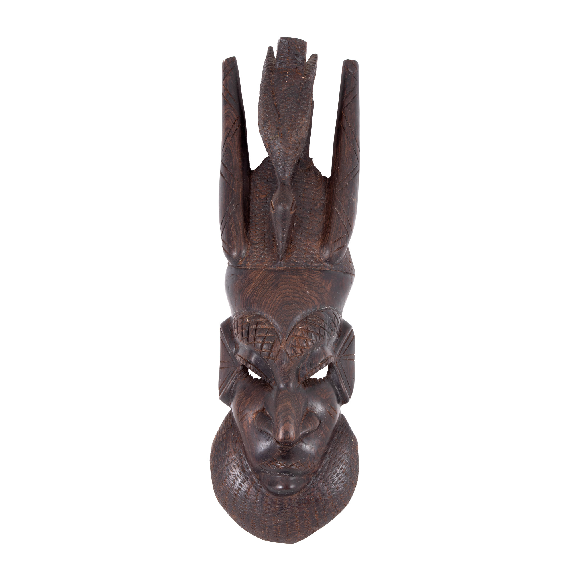 Mască africană, din lemn exotic, Africa de Vest