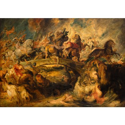 Bătălia amazoanelor (după Peter Paul Rubens)