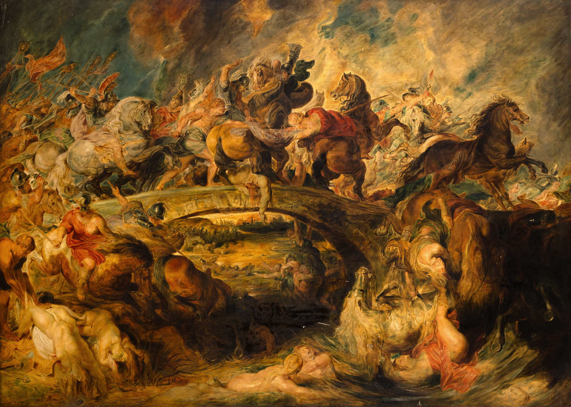Bătălia amazoanelor (după Peter Paul Rubens)