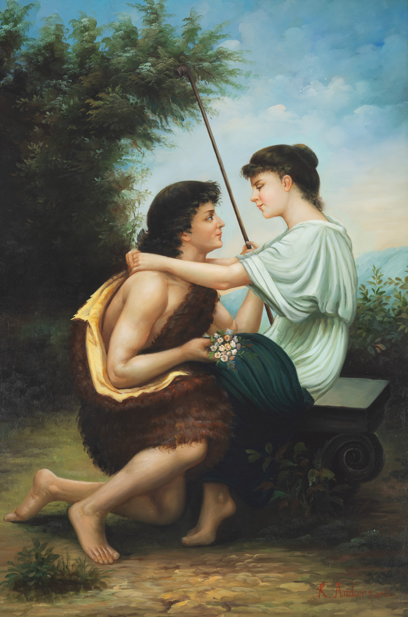 Daphnis and Chloe (after Camille Félix Bellanger)