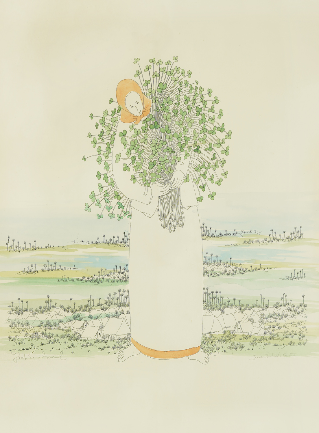 Girl with Clover