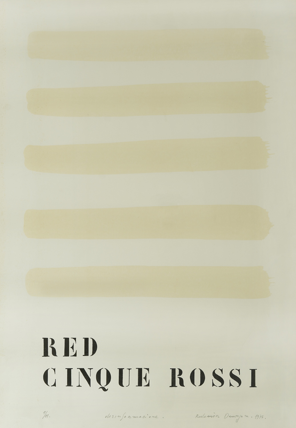 Disinformazione. Red cinque rossi