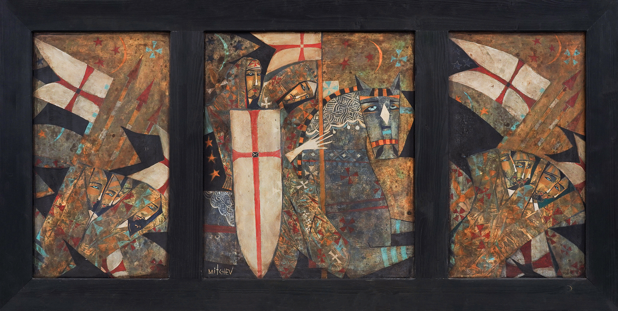 Triptych "Knightly Battle"